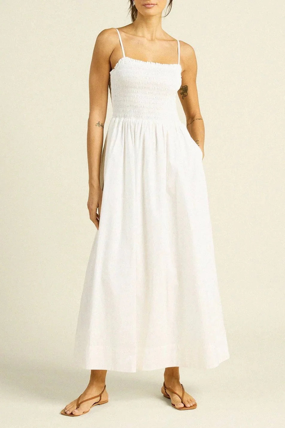 Carmen Dress - White