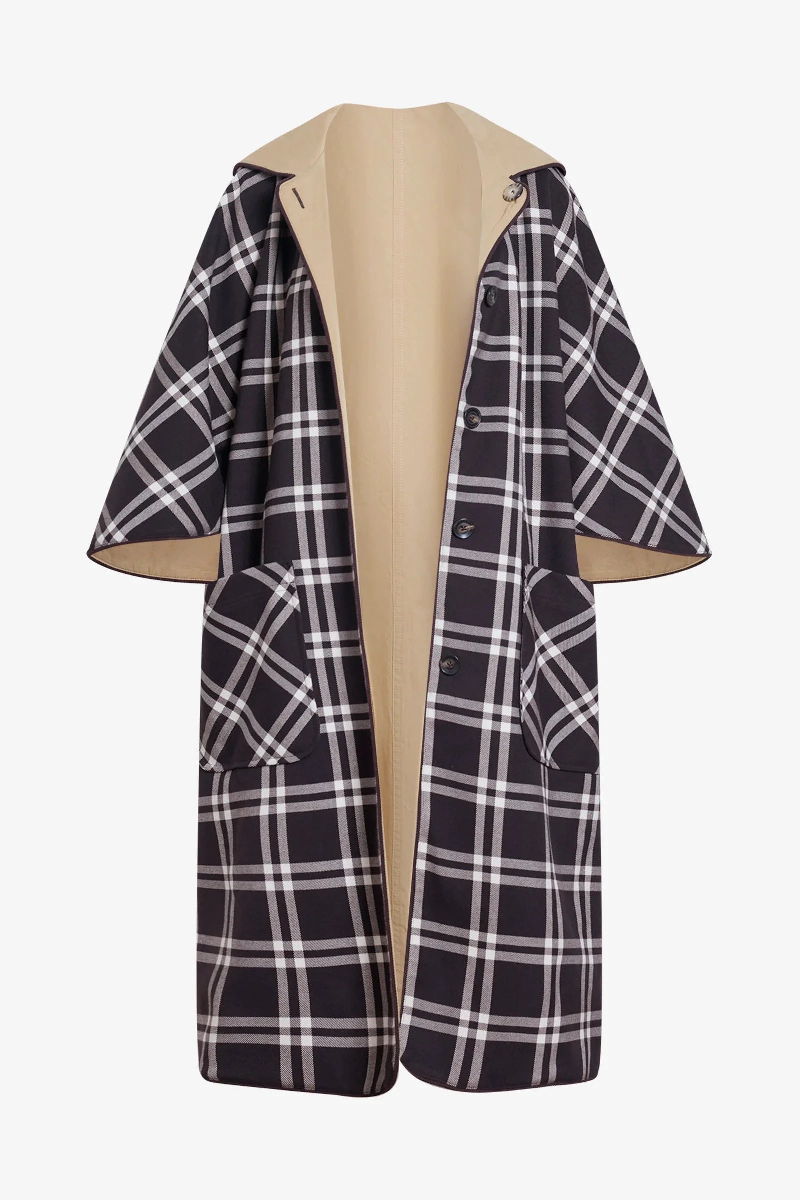 Carlisle Reversible Coat - Dark Fig