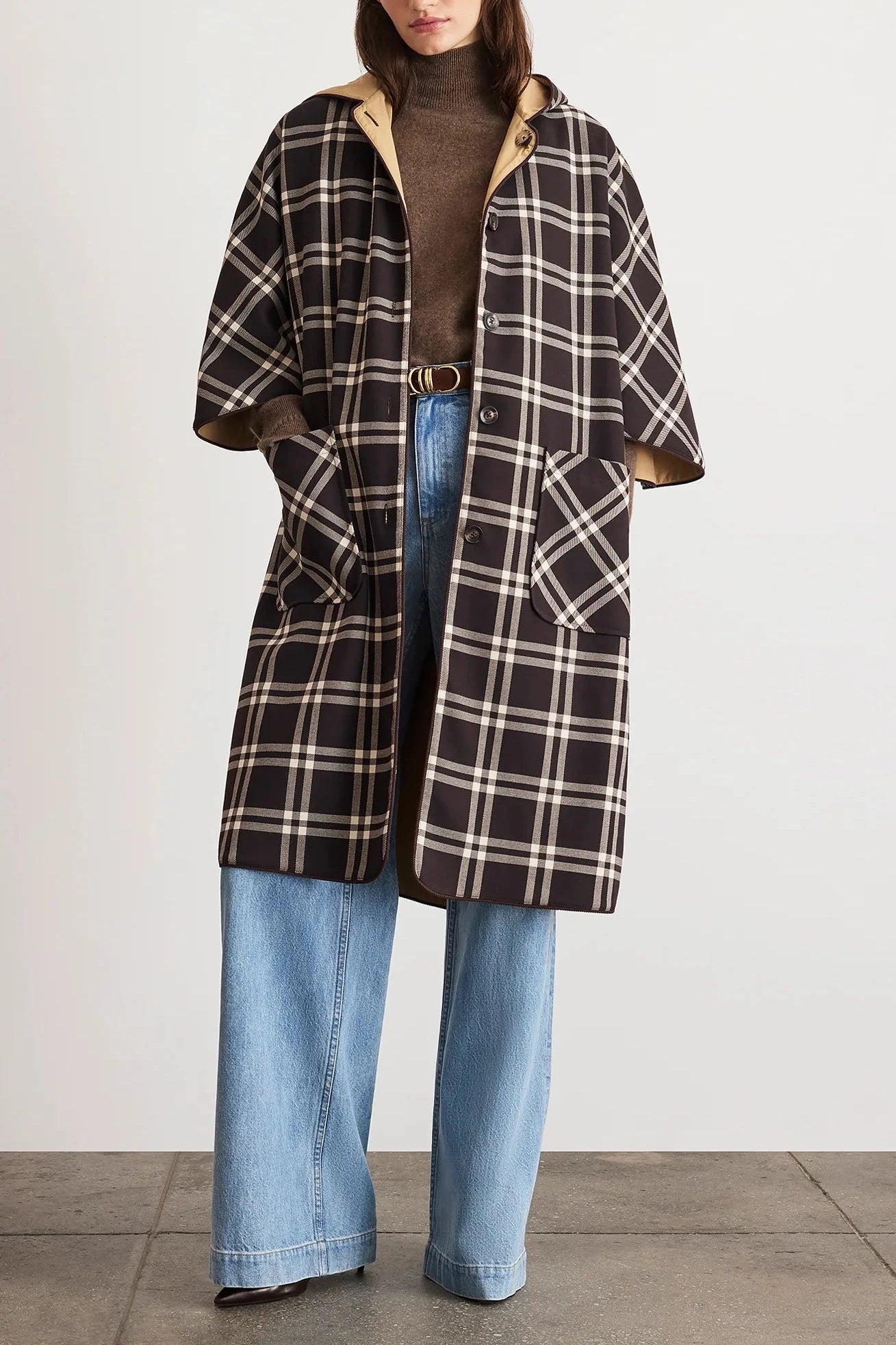 Carlisle Reversible Coat - Dark Fig