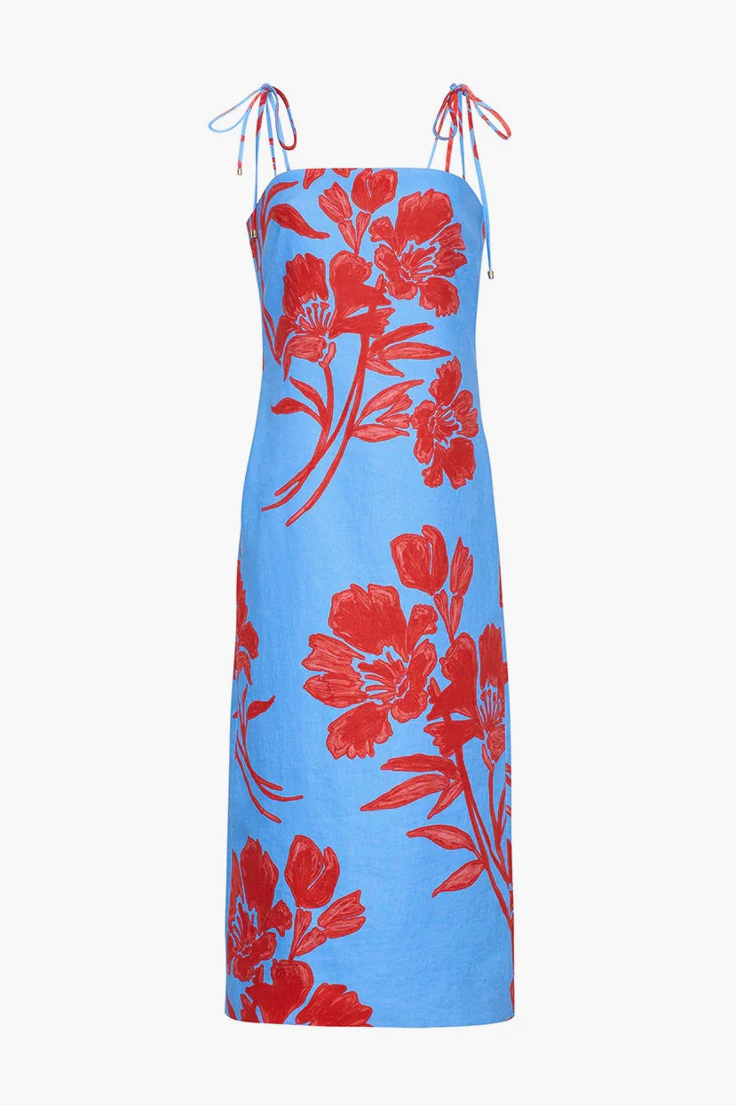 Chelsea Dress - Flora Shadow Sky
