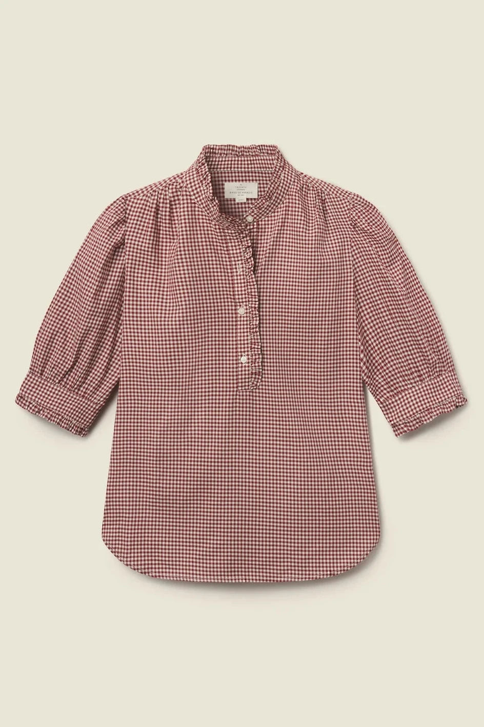 Noah Blouse - Mahogany Check