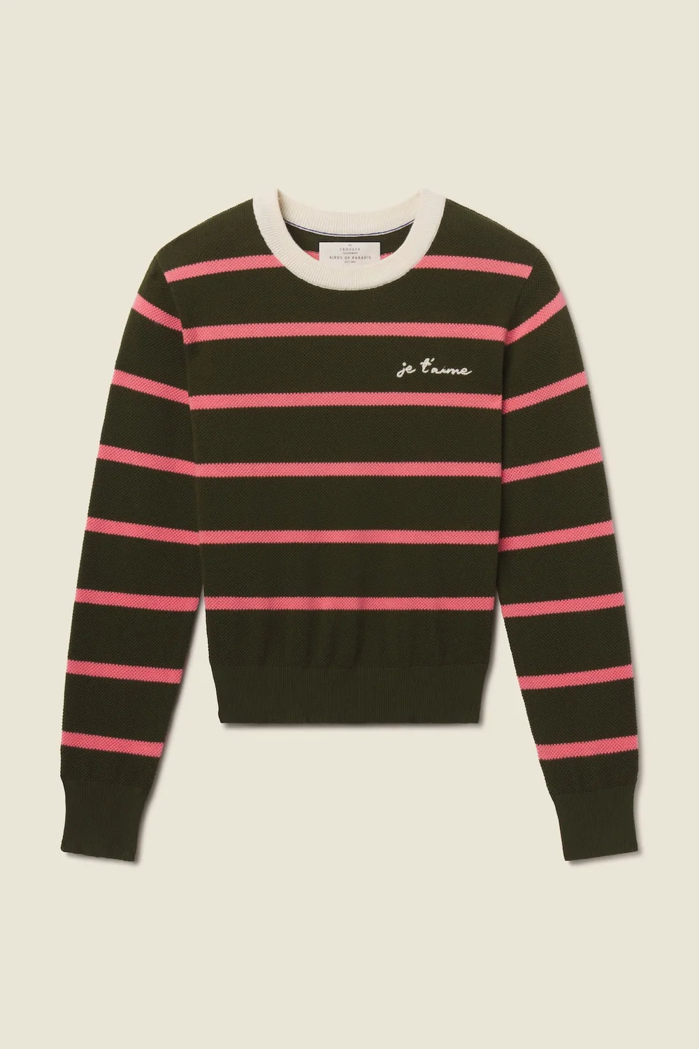 Cleo Sweater - Olive Stripe