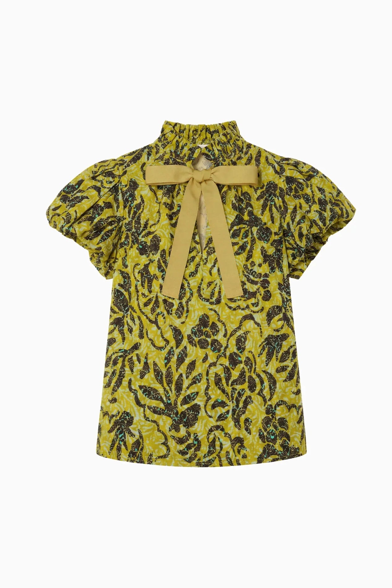 Estela SS Cotton Top - Chartreuse