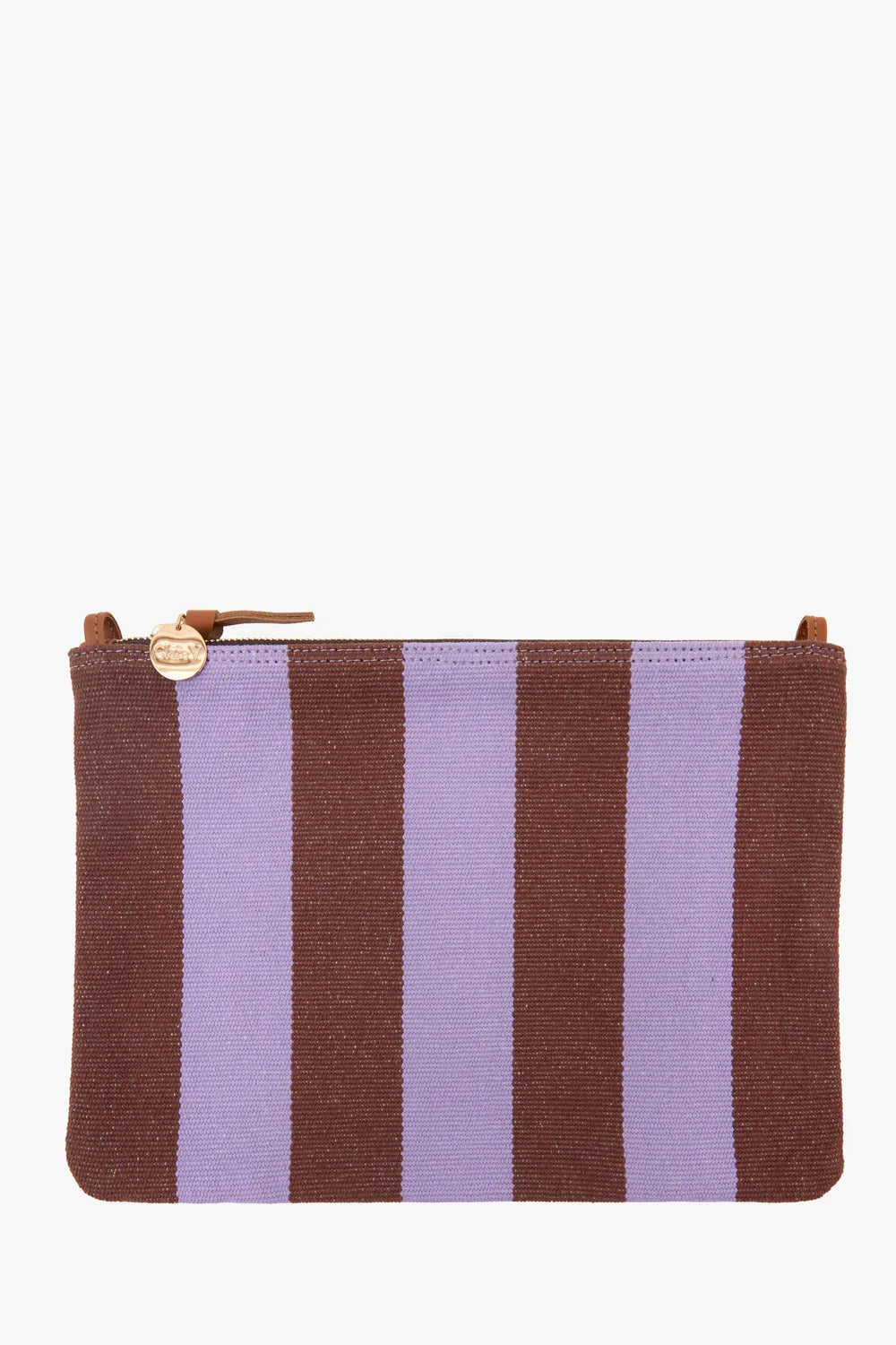 Flat Clutch W/ Tabs - Jacaranda/Hazelnut