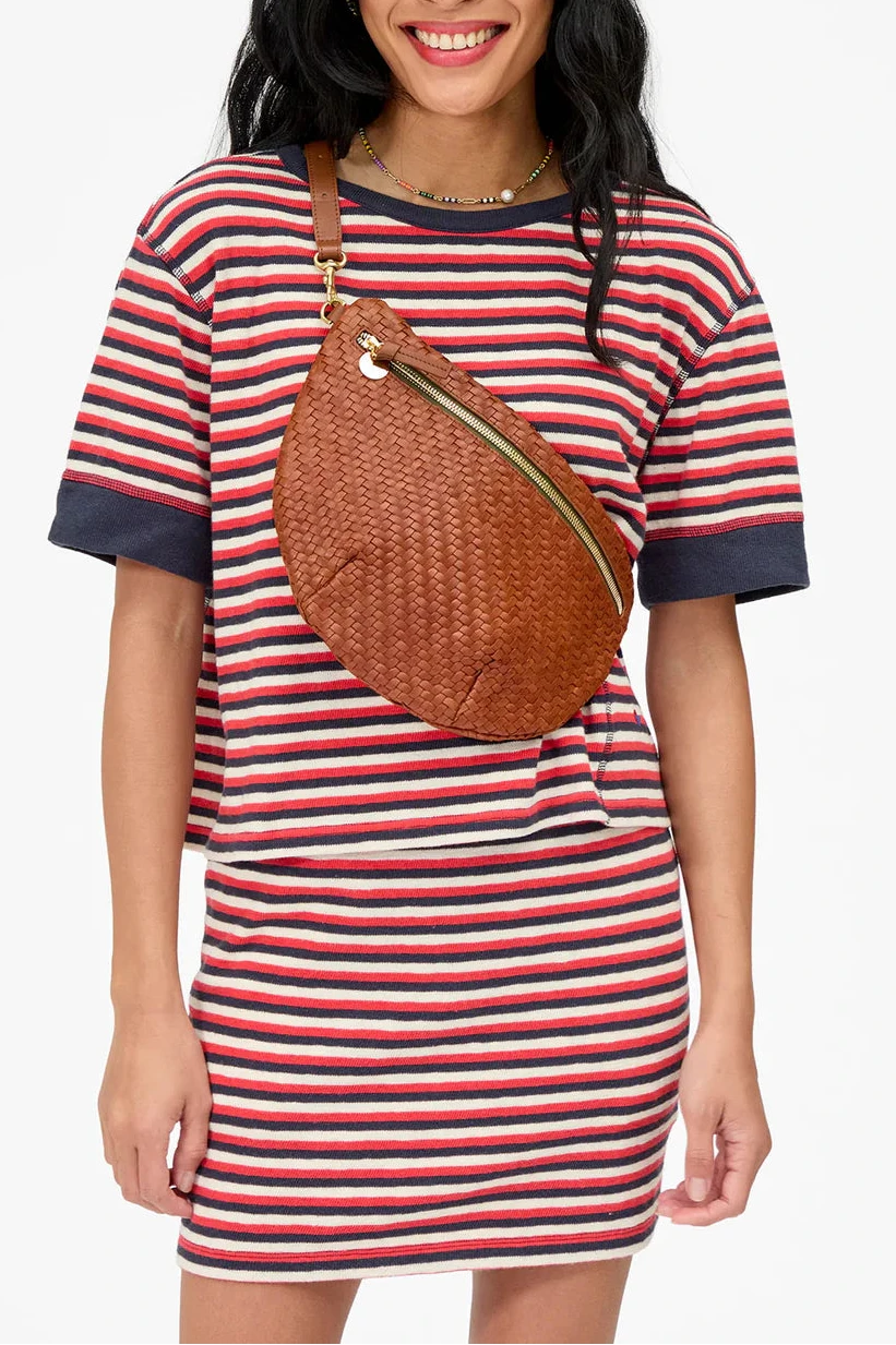 Grande Fanny - Hazelnut Woven Zig-Zag