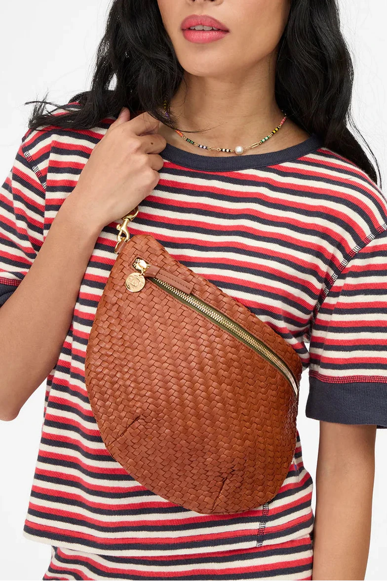 Grande Fanny - Hazelnut Woven Zig-Zag