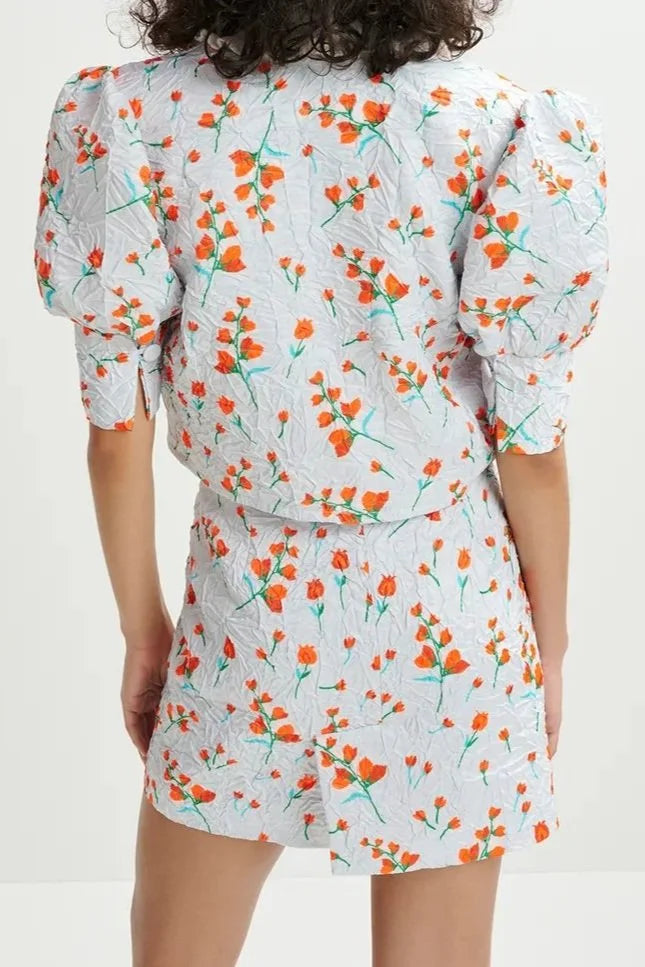 Husan Patch Pocket Mini Skirt - Nimbus Cloud