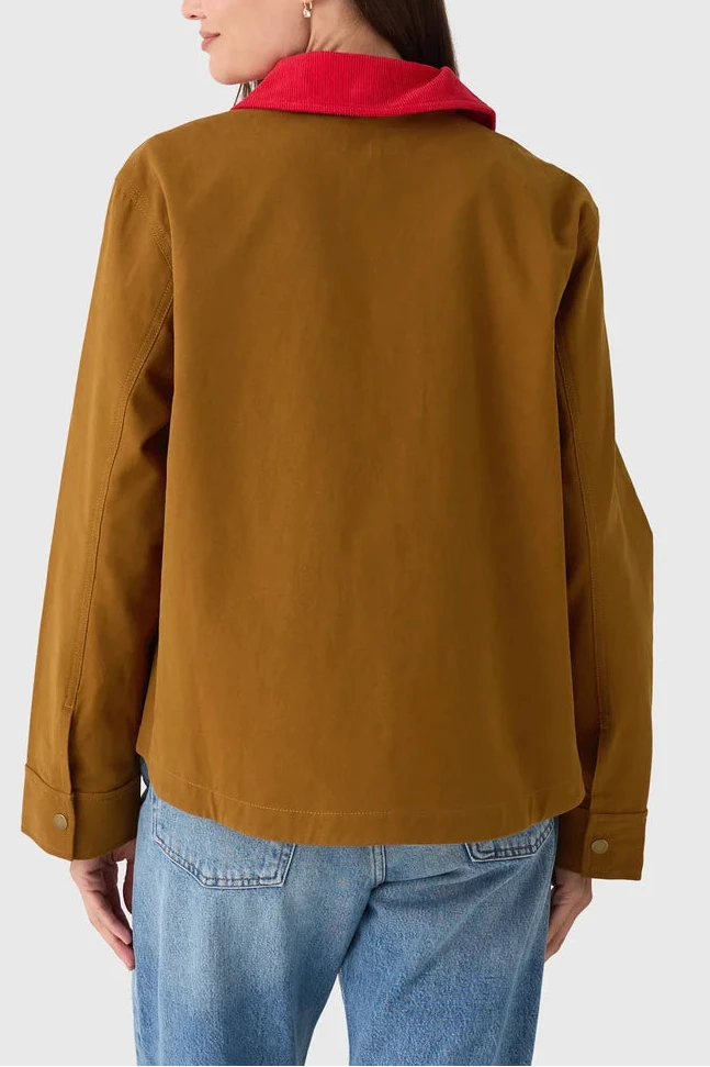 The Swingy Jacket - Rust/Bright Red