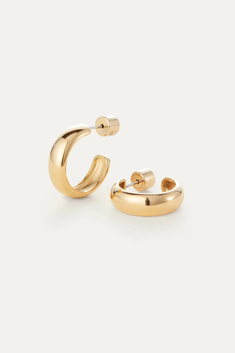 Staple Hoop Small - Gold