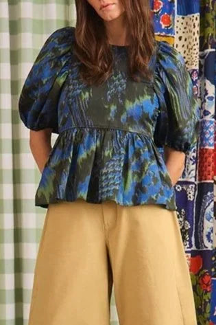 Harlow Top - Blue Black