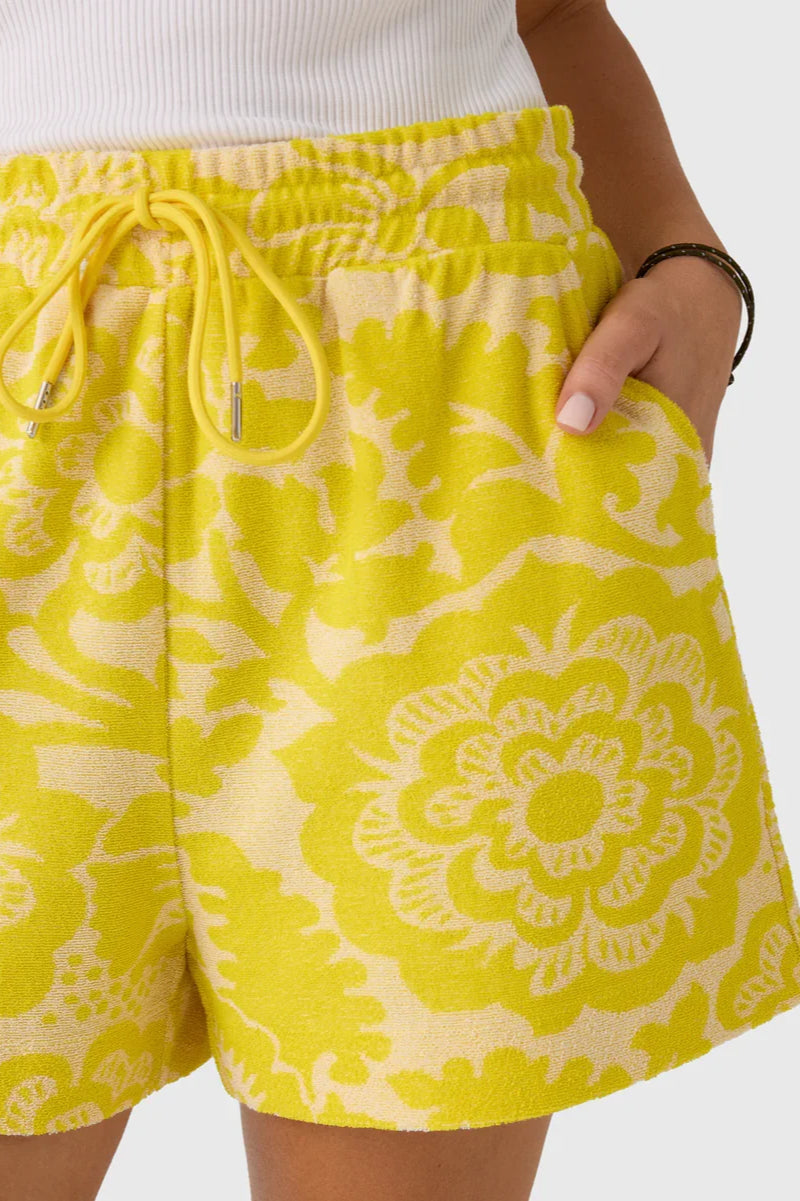 Jorton Towel Jersey Shorts - Amalfi Lemon