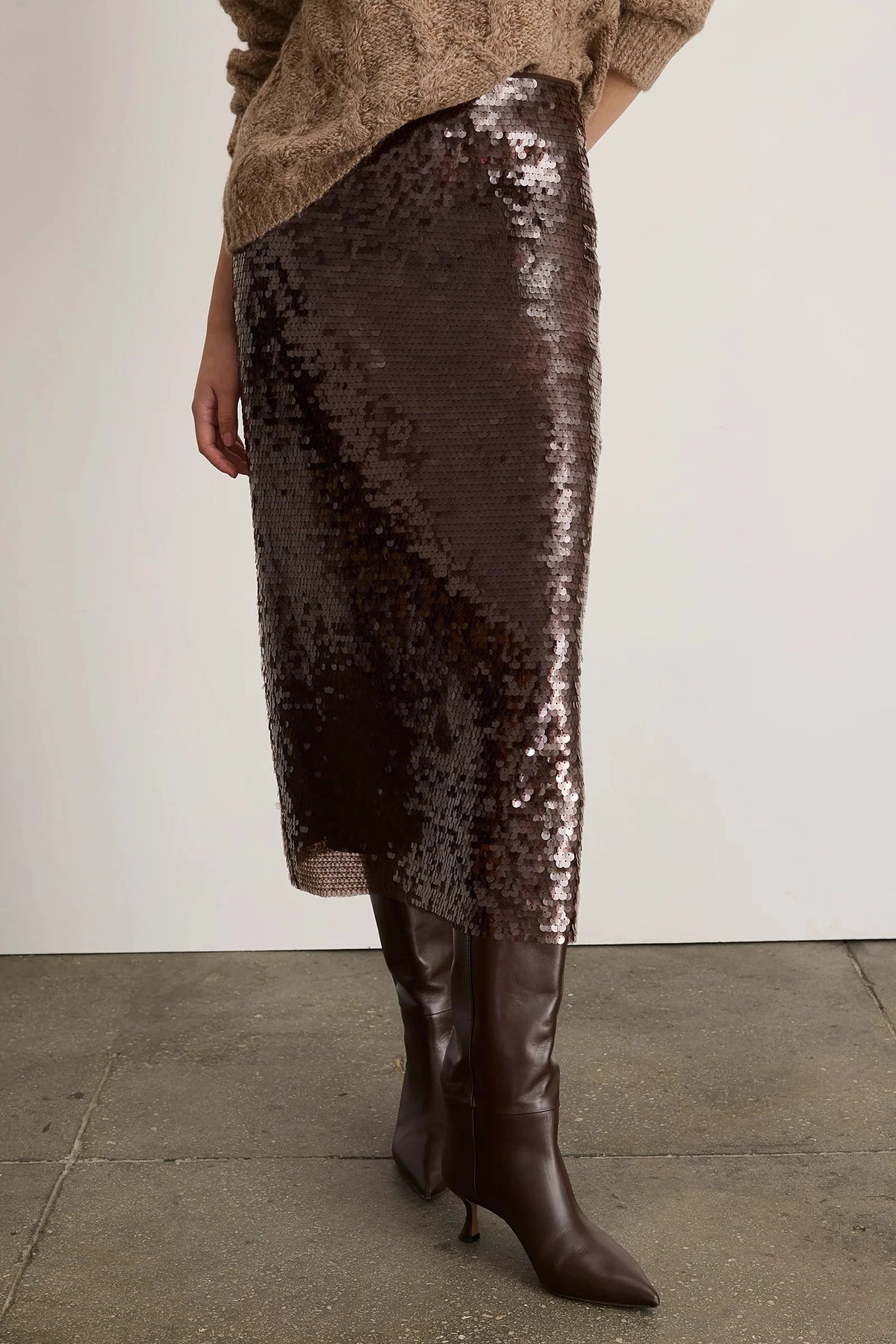 Kiah Skirt - Dark Fig