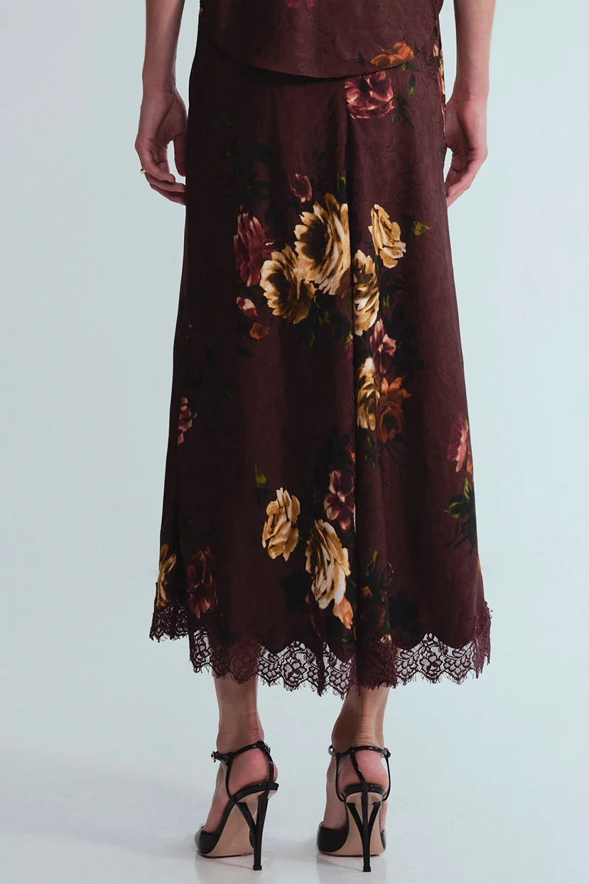Lou Skirt - Ariana Flora Merlot