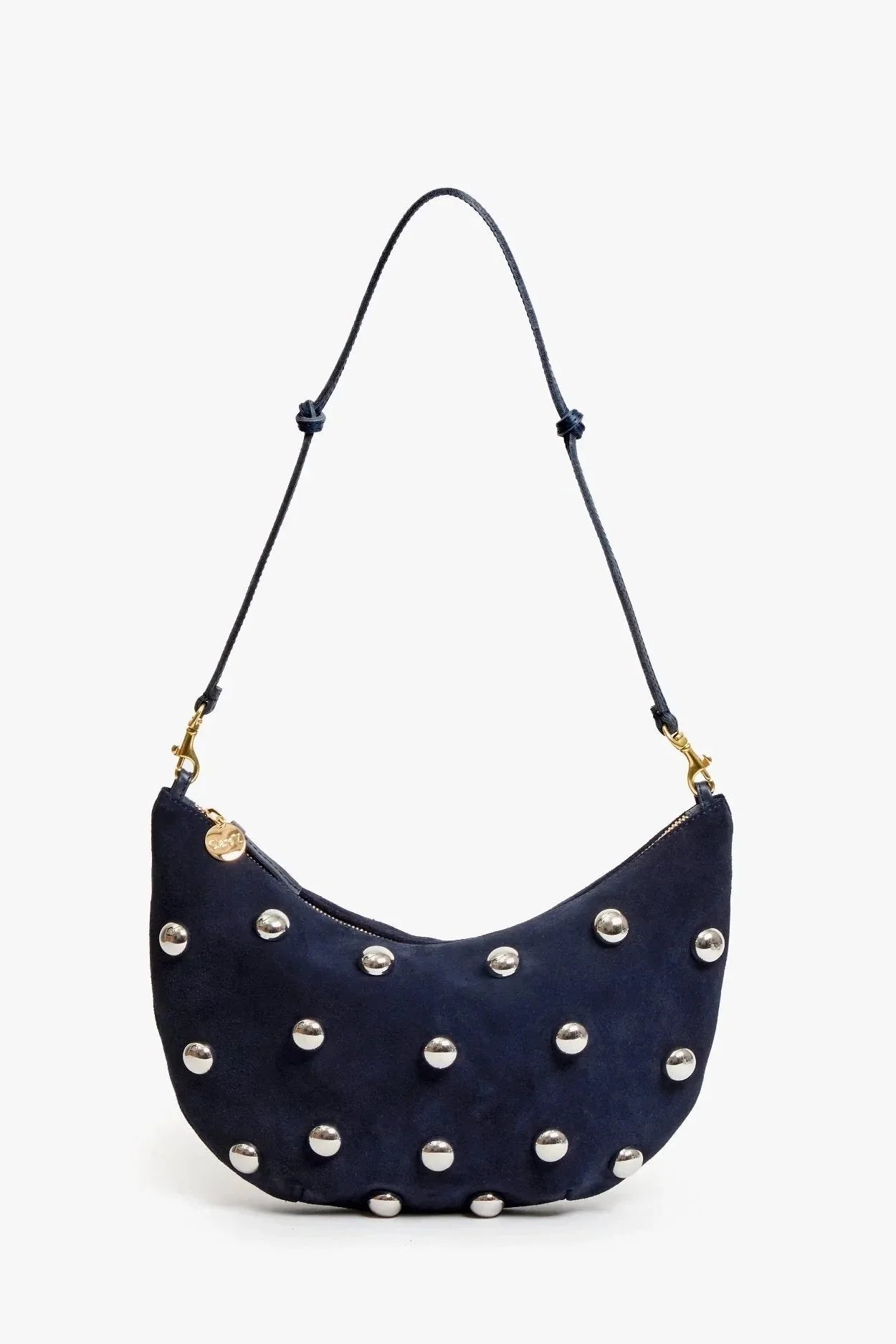 Lune w/ Studs - Navy Suede