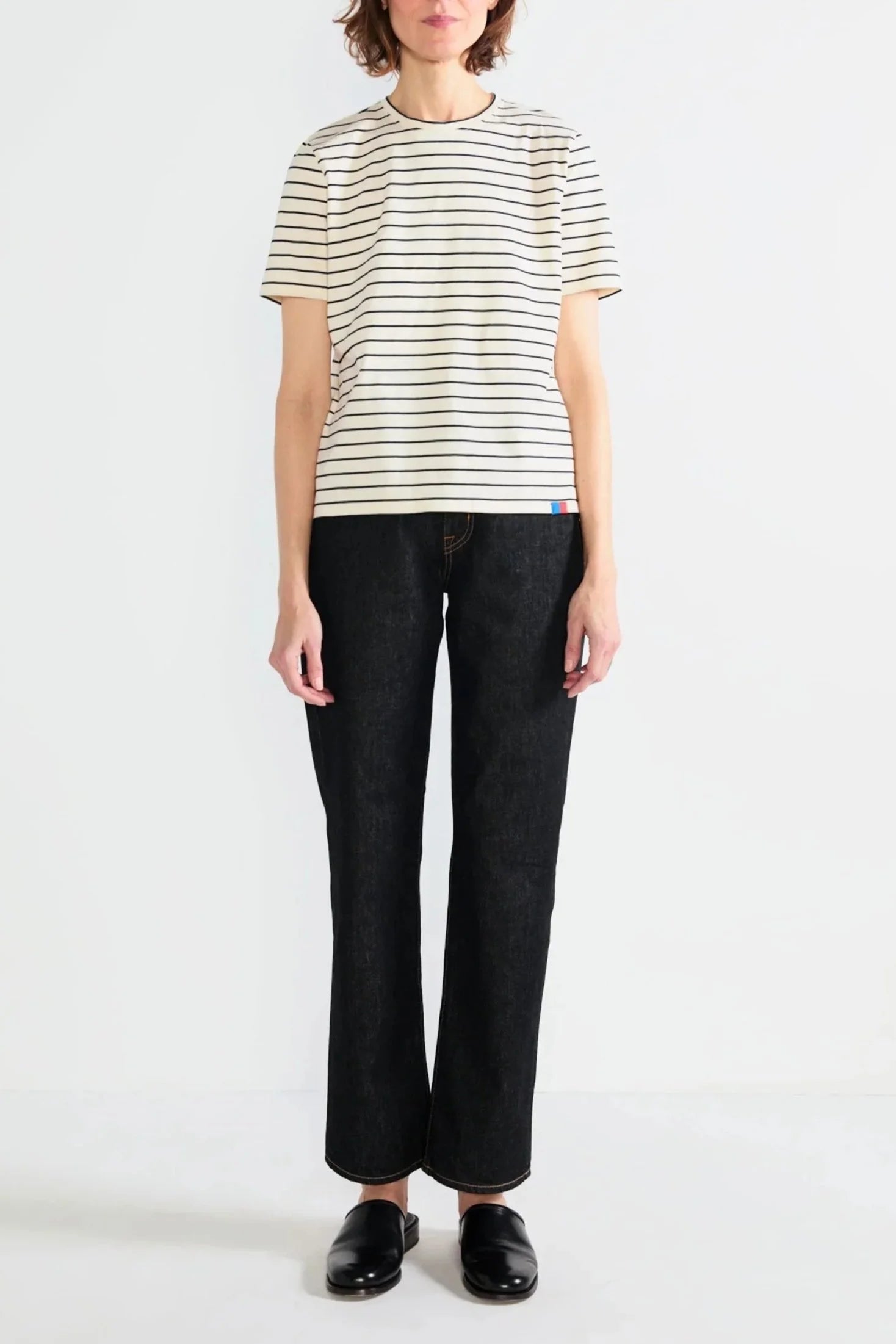 The Modern - Navy/Cream Pinstripe