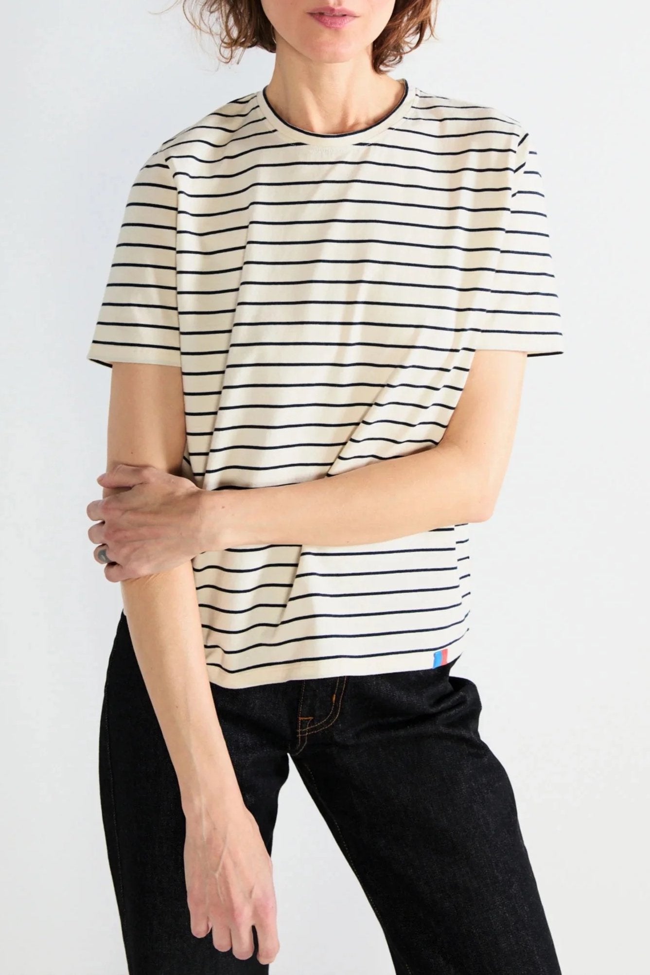 The Modern - Navy/Cream Pinstripe