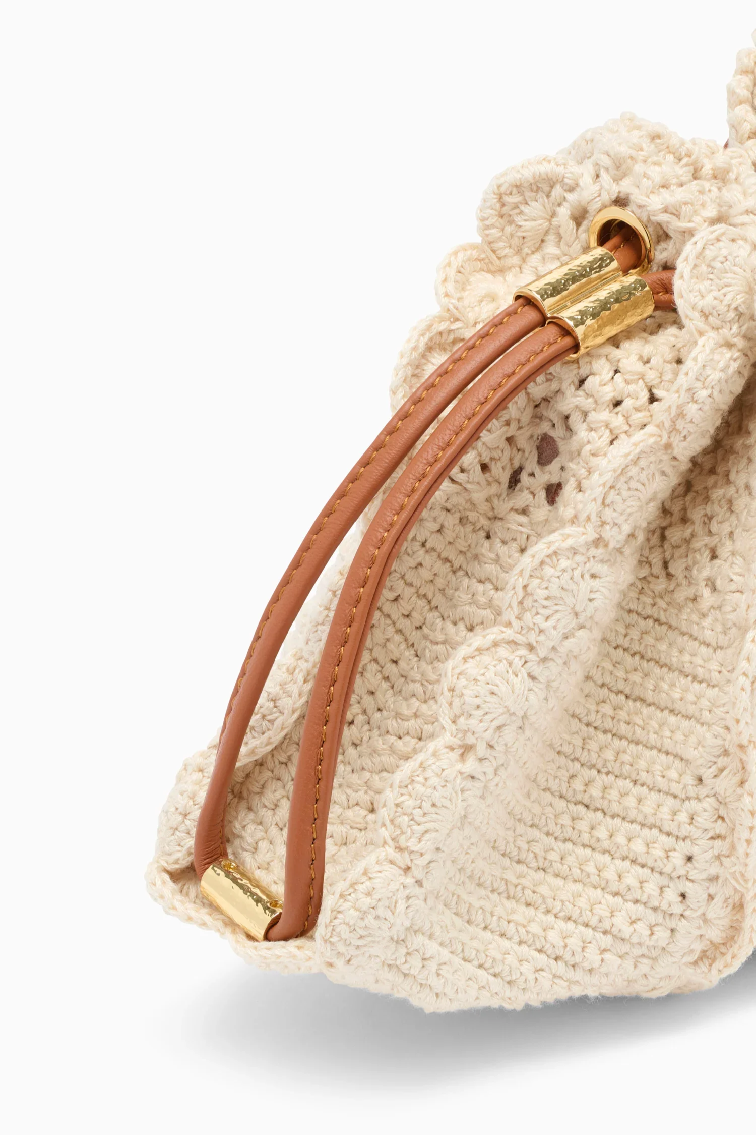 Adria Small Crochet Crossbody - Cowrie