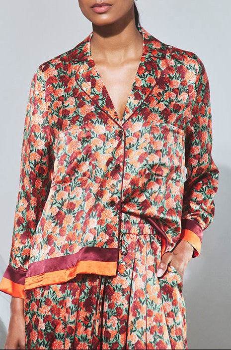 Roxy Top - Crimson Blossom