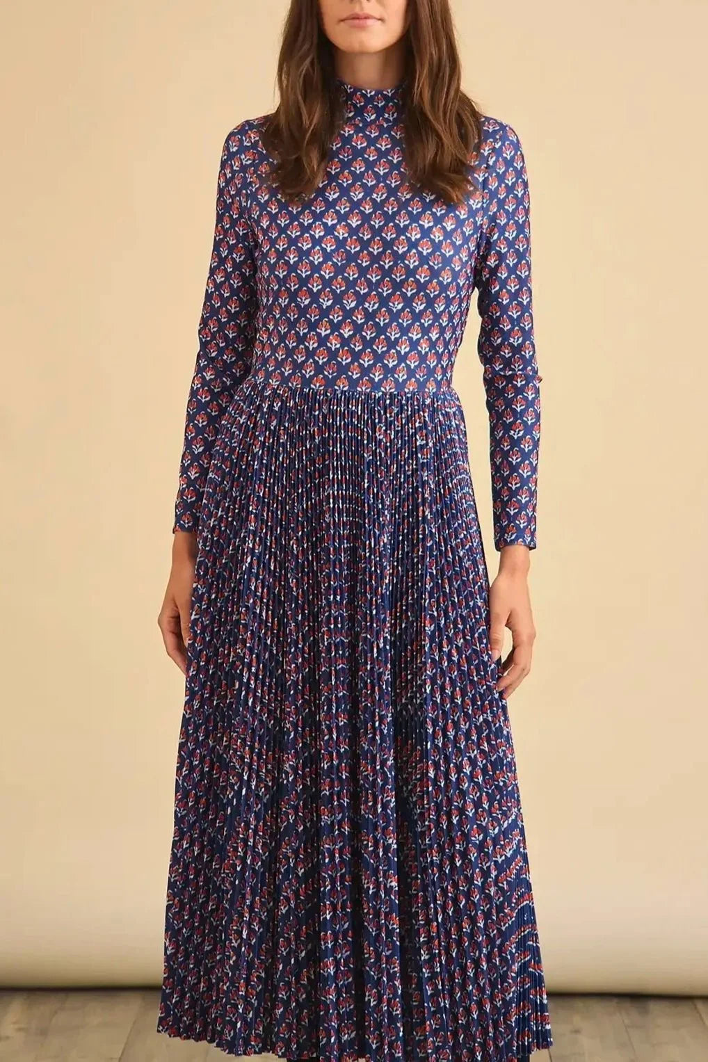 Sabine Dress - Autumn Fleur Navy