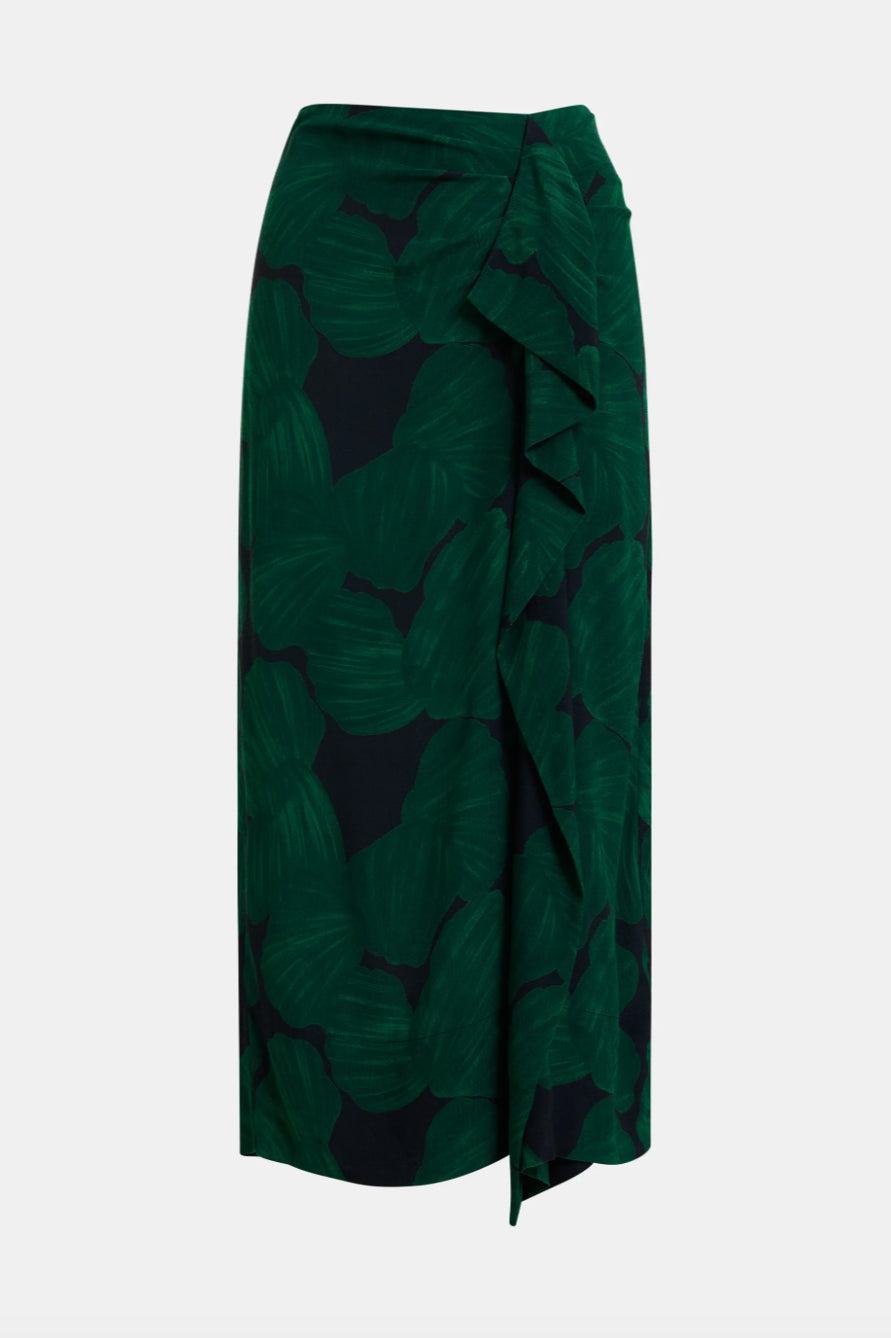 Kim Draping Midi Skirt - Bottle Green