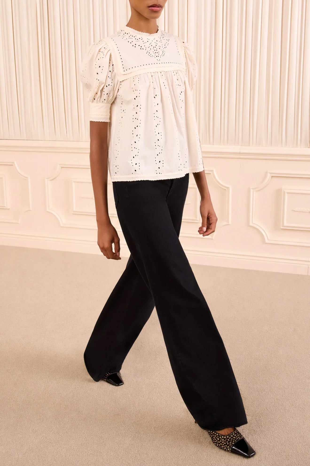 Una SS Cotton Top - Pearled Ivory