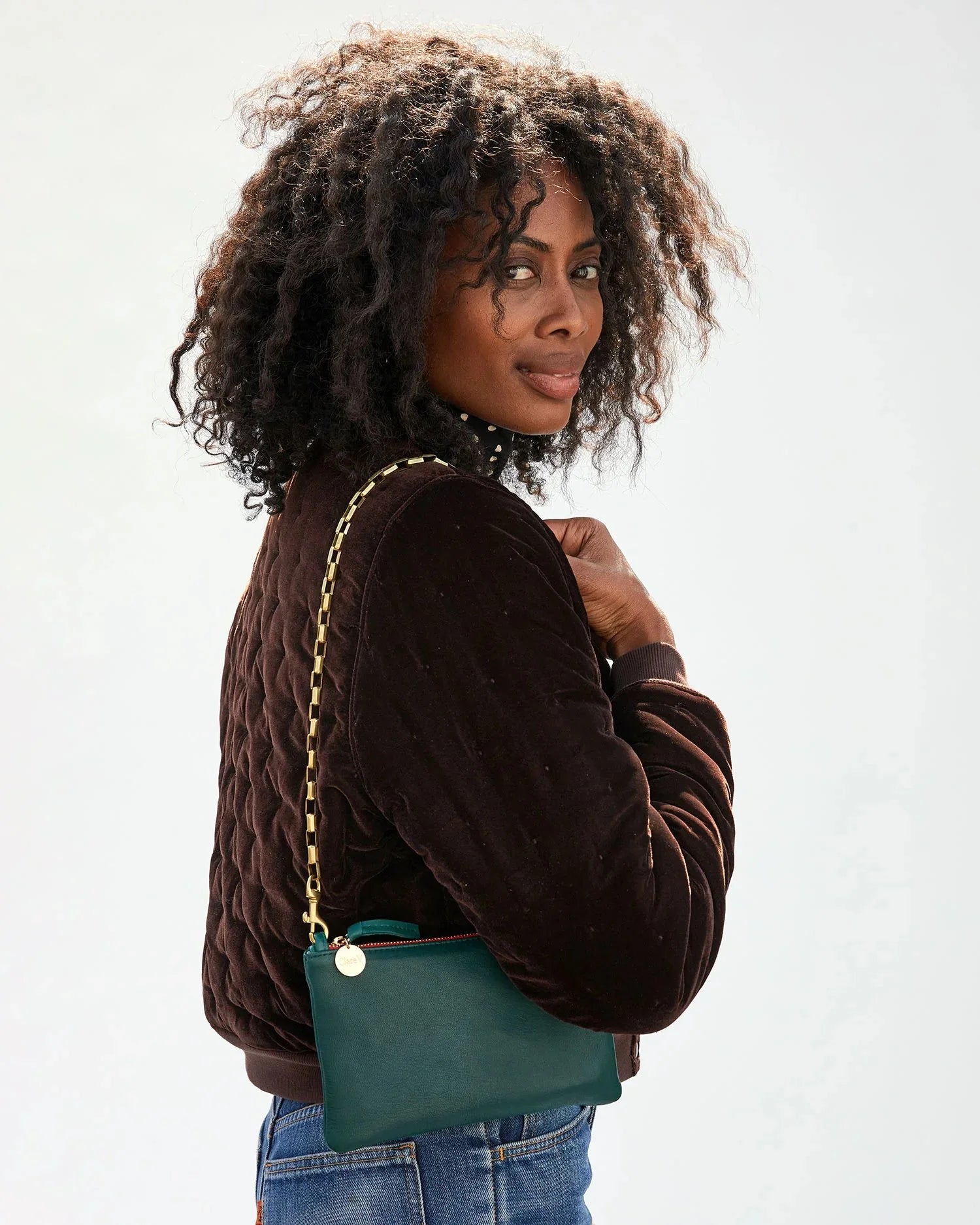 Box Chain Shoulder Strap - Brass