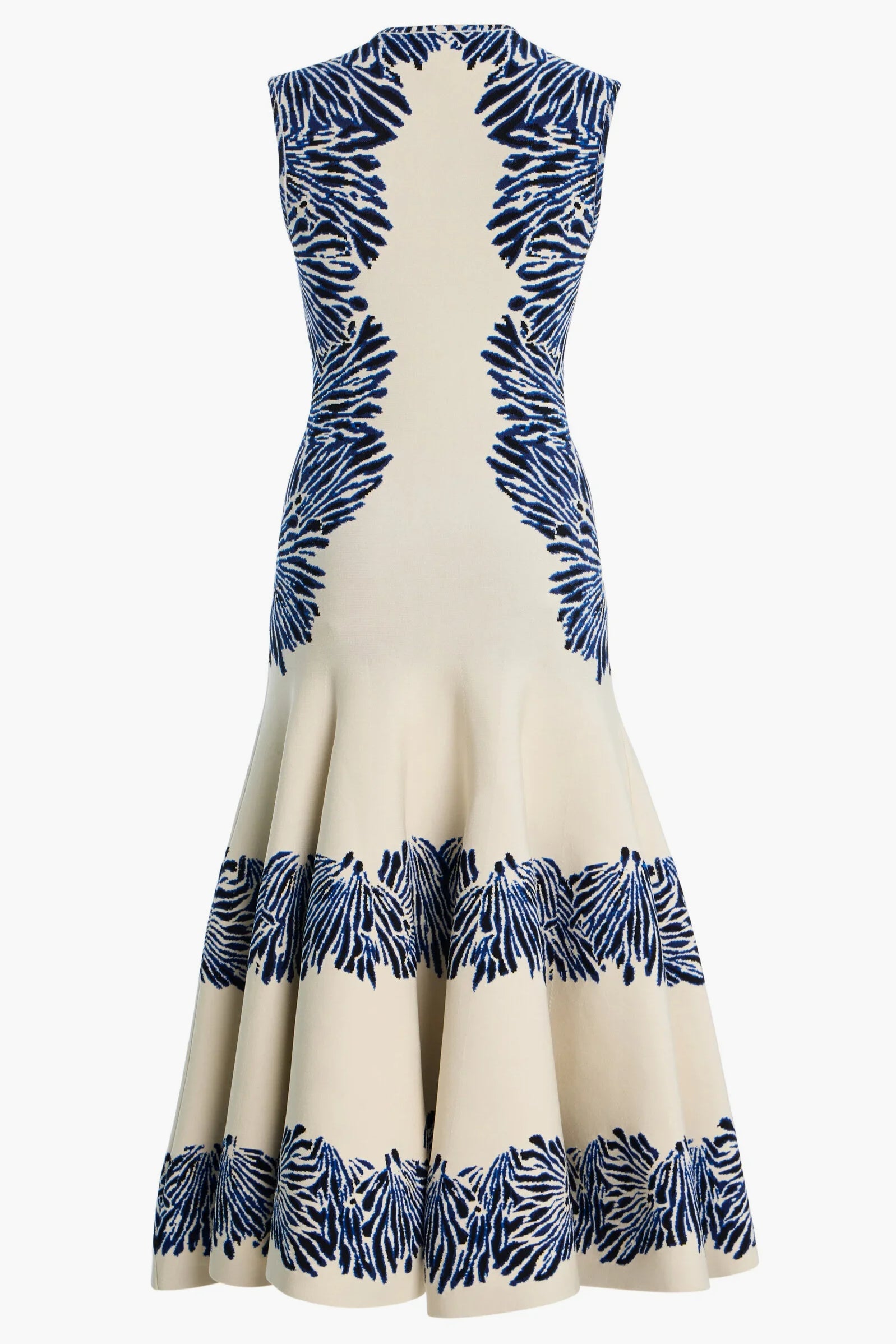 Iona SL Jacquard Knit Dress - Lapis