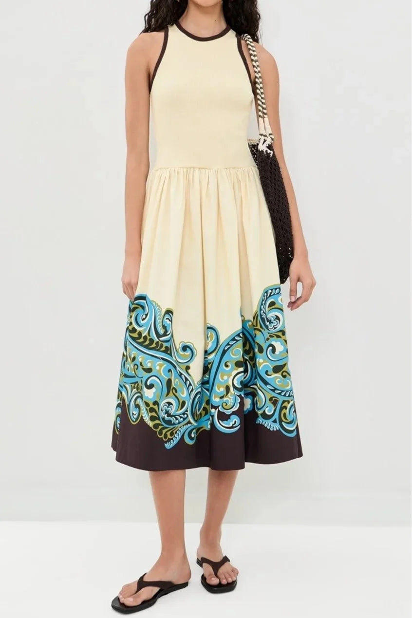 Natalia Tank Midi Dress - Cream