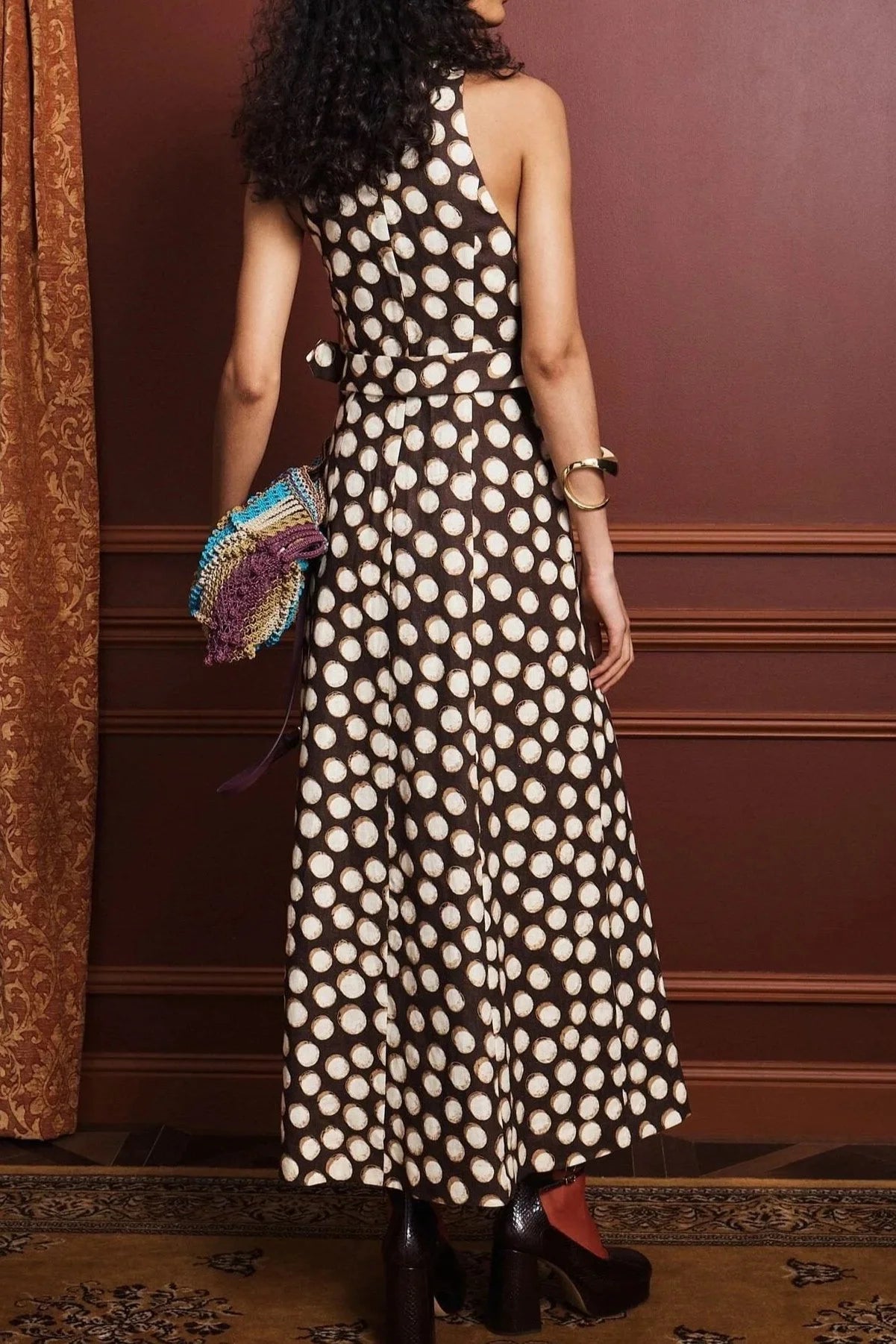 Paula Midi Dress - Chocolate