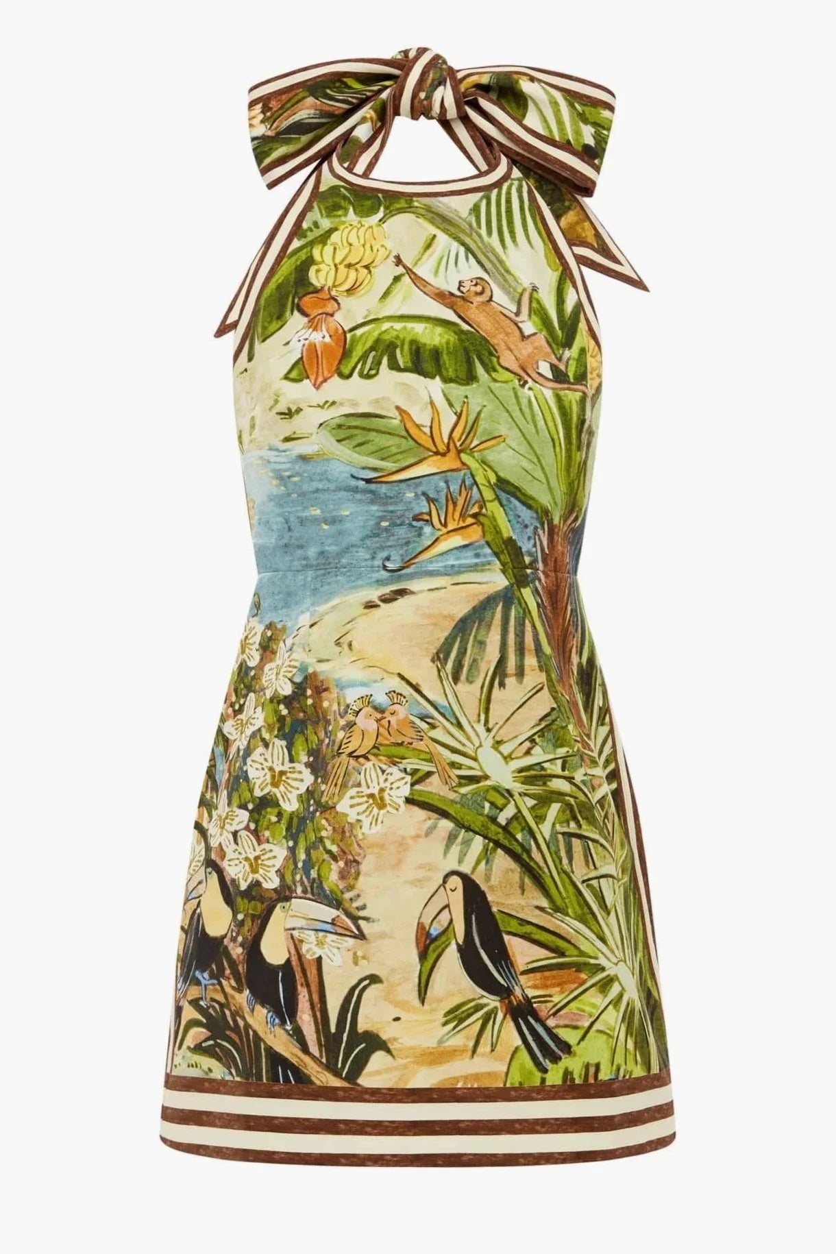 Toucan Tango Halter Mini Dress - Multi