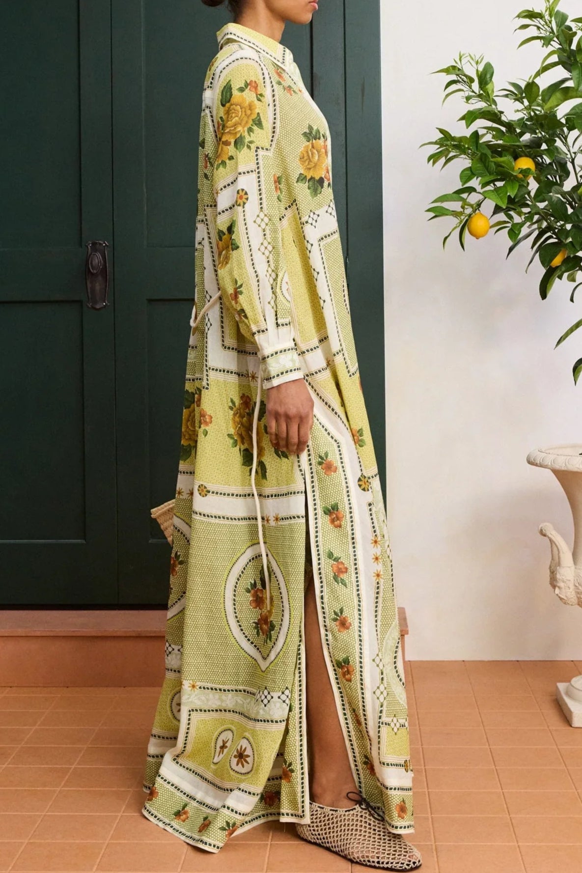 Dixie Shirtdress - Citrus