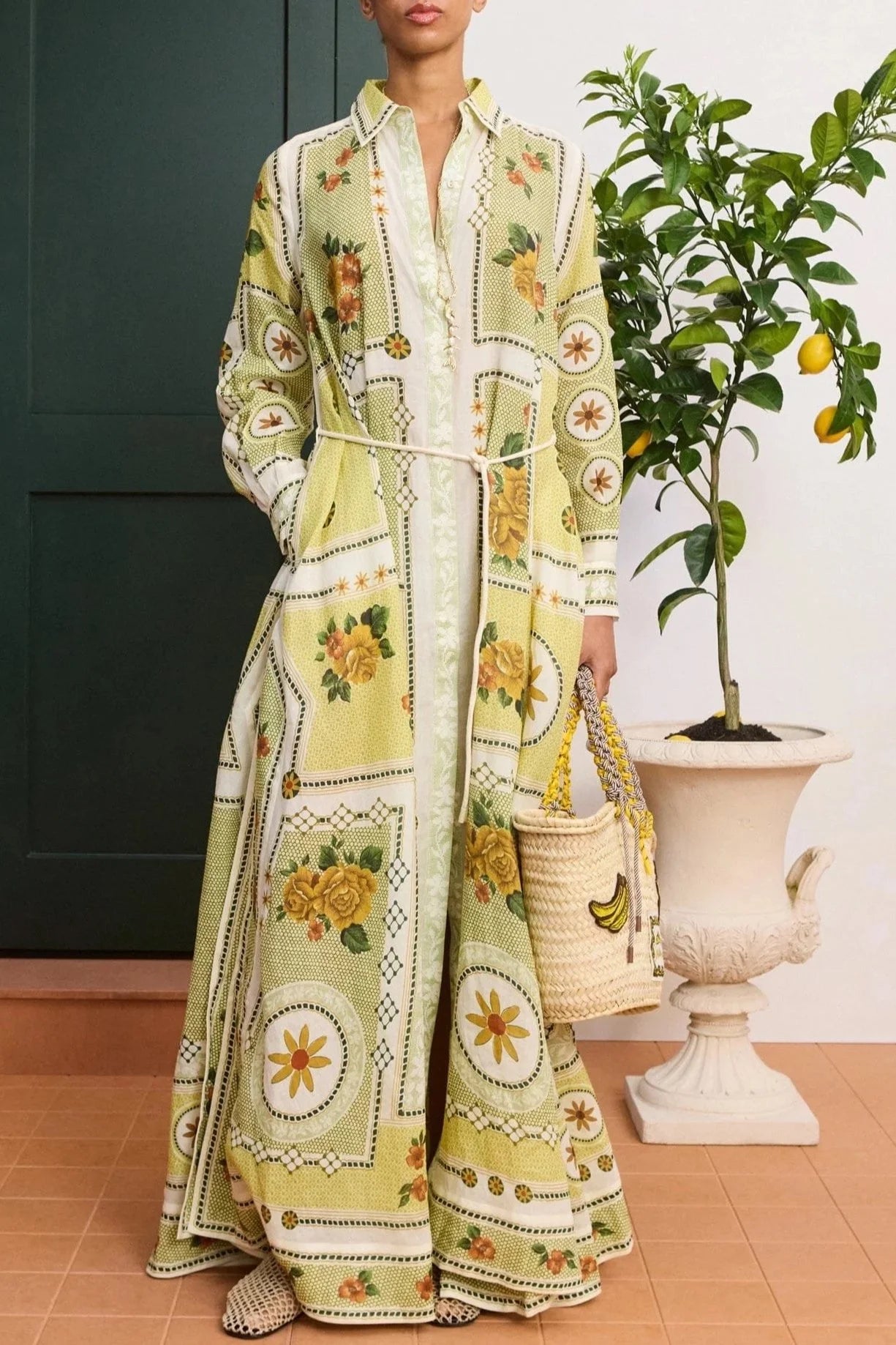 Dixie Shirtdress - Citrus