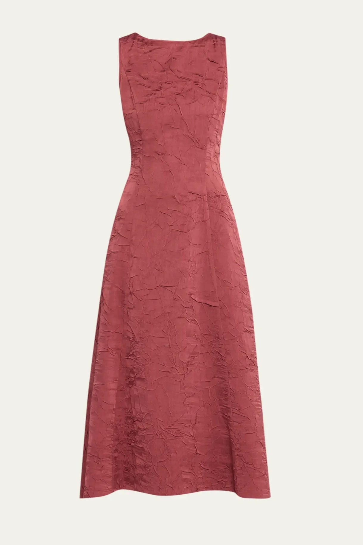 Georgia Satin Midi Dress - Fig