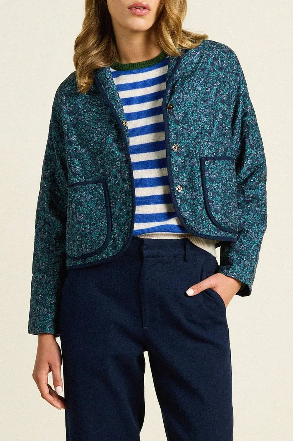 August Jacket - Blue Ridge Ditsy