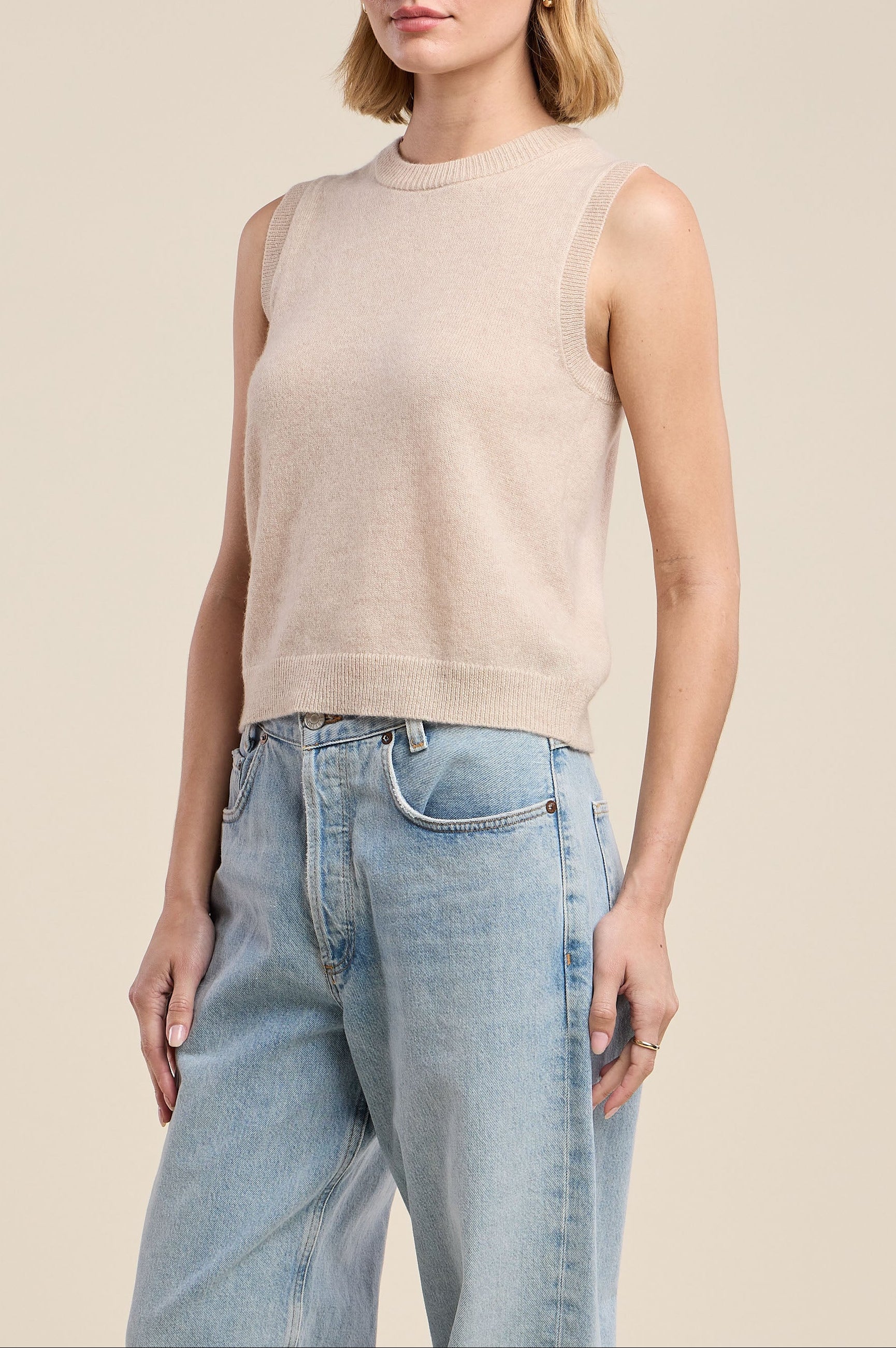Ivana Sweater Vest - Oat