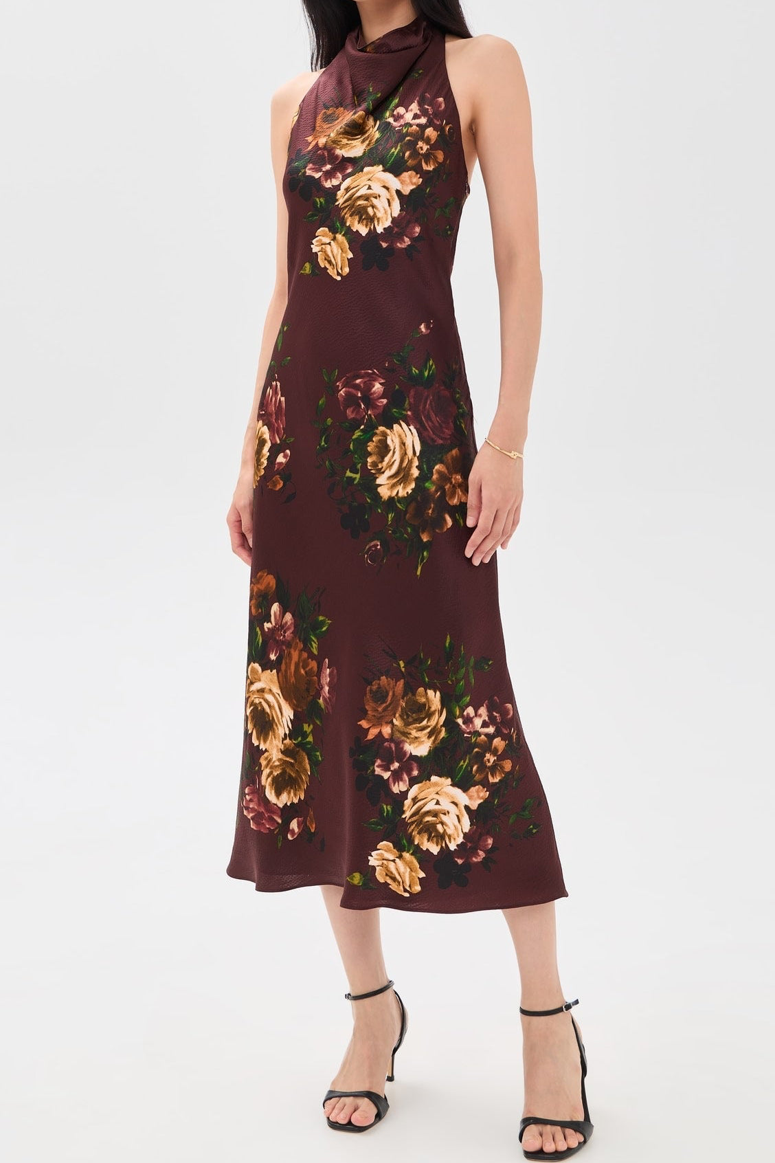 Fara Dress - Ariana Flora Merlot