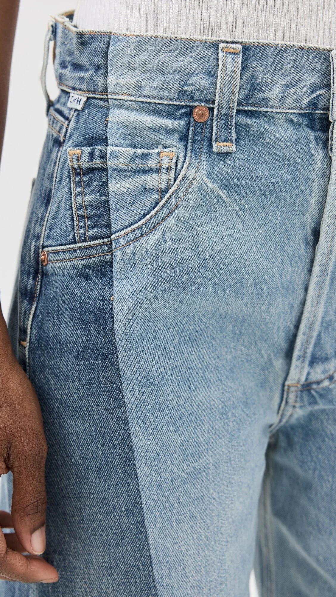 Pieced Horseshoe Jean - Fracture