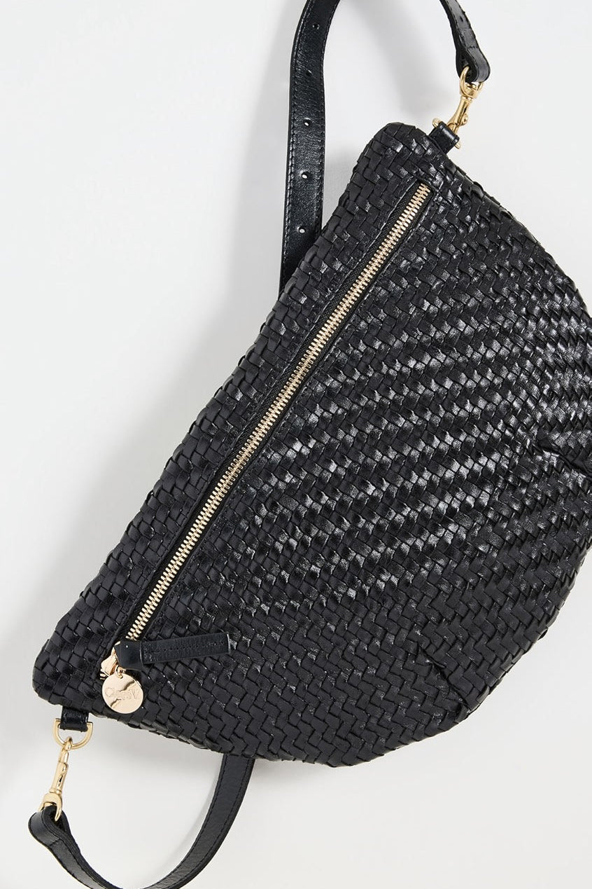 Grande Fanny - Black Woven Zig-Zag