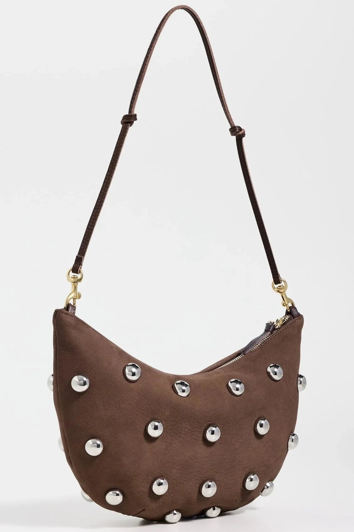Lune Smooth Nubuck w/ Studs - Choco Bar