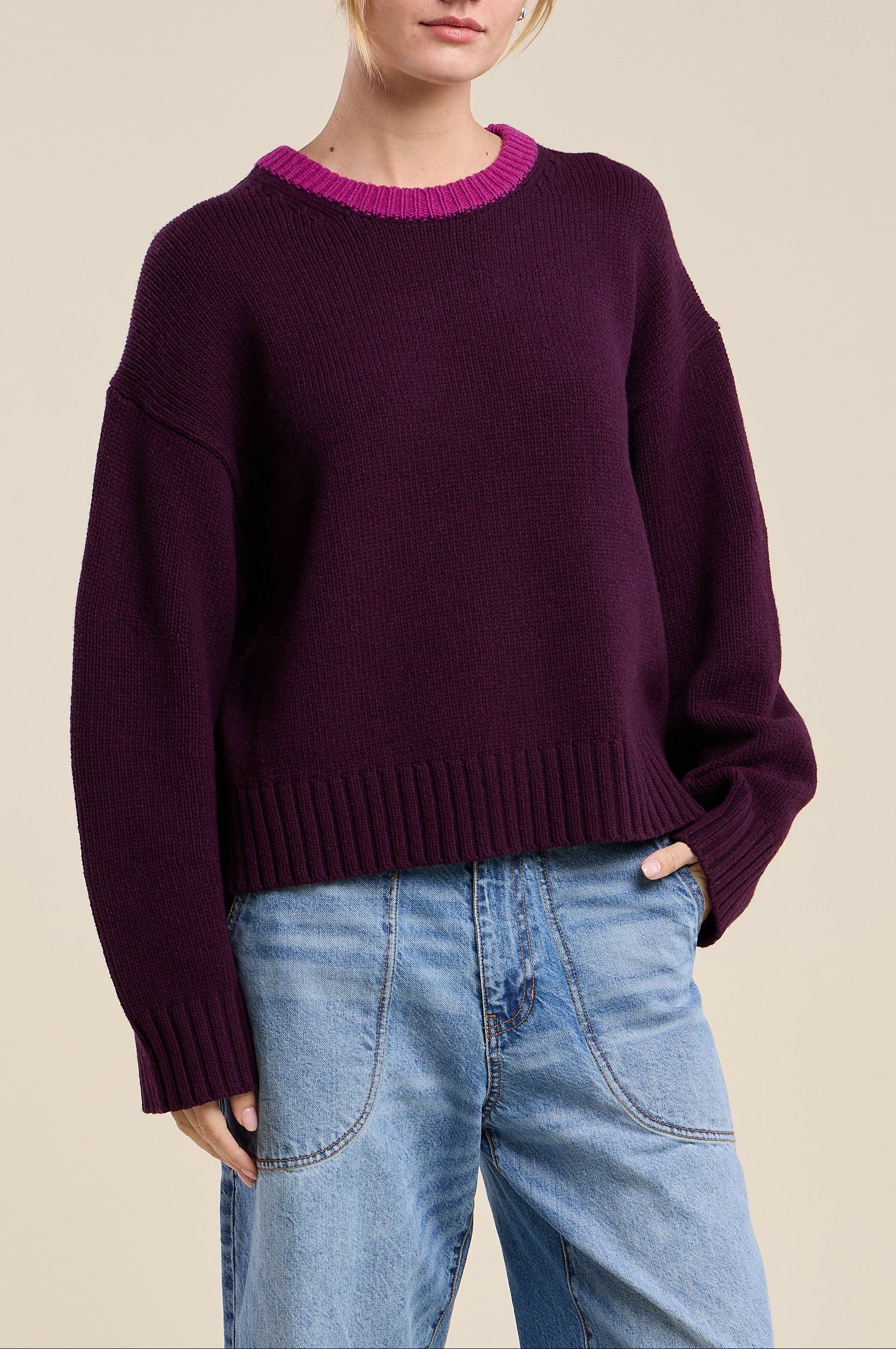 Calen Sweater - Plum