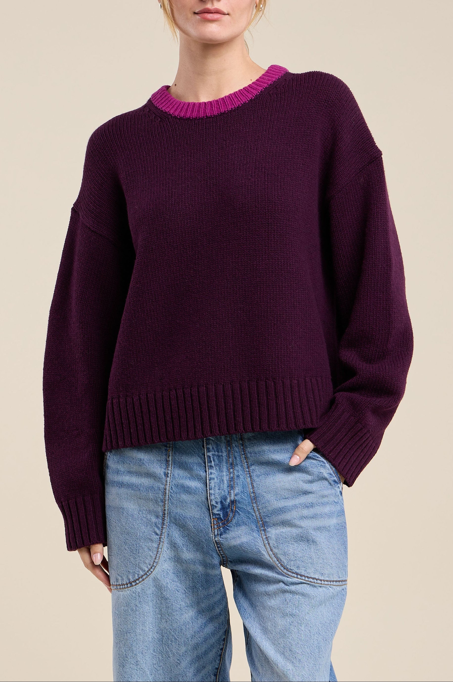 Calen Sweater - Plum