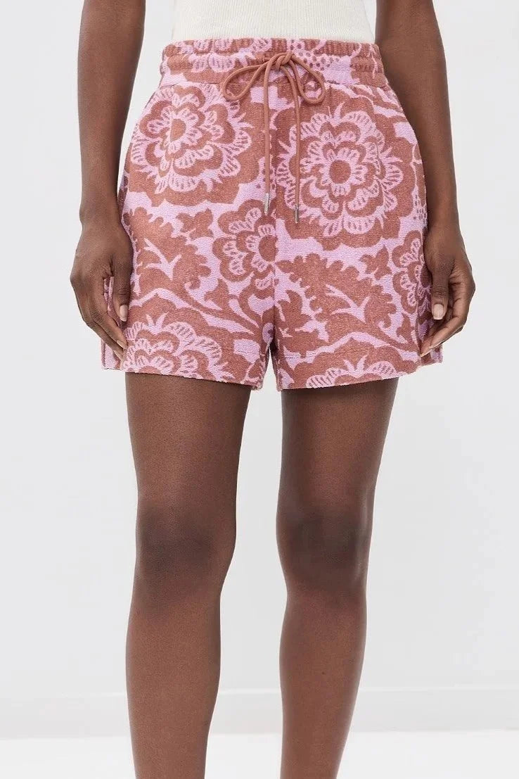 Jorton Towel Jersey Shorts - Violette