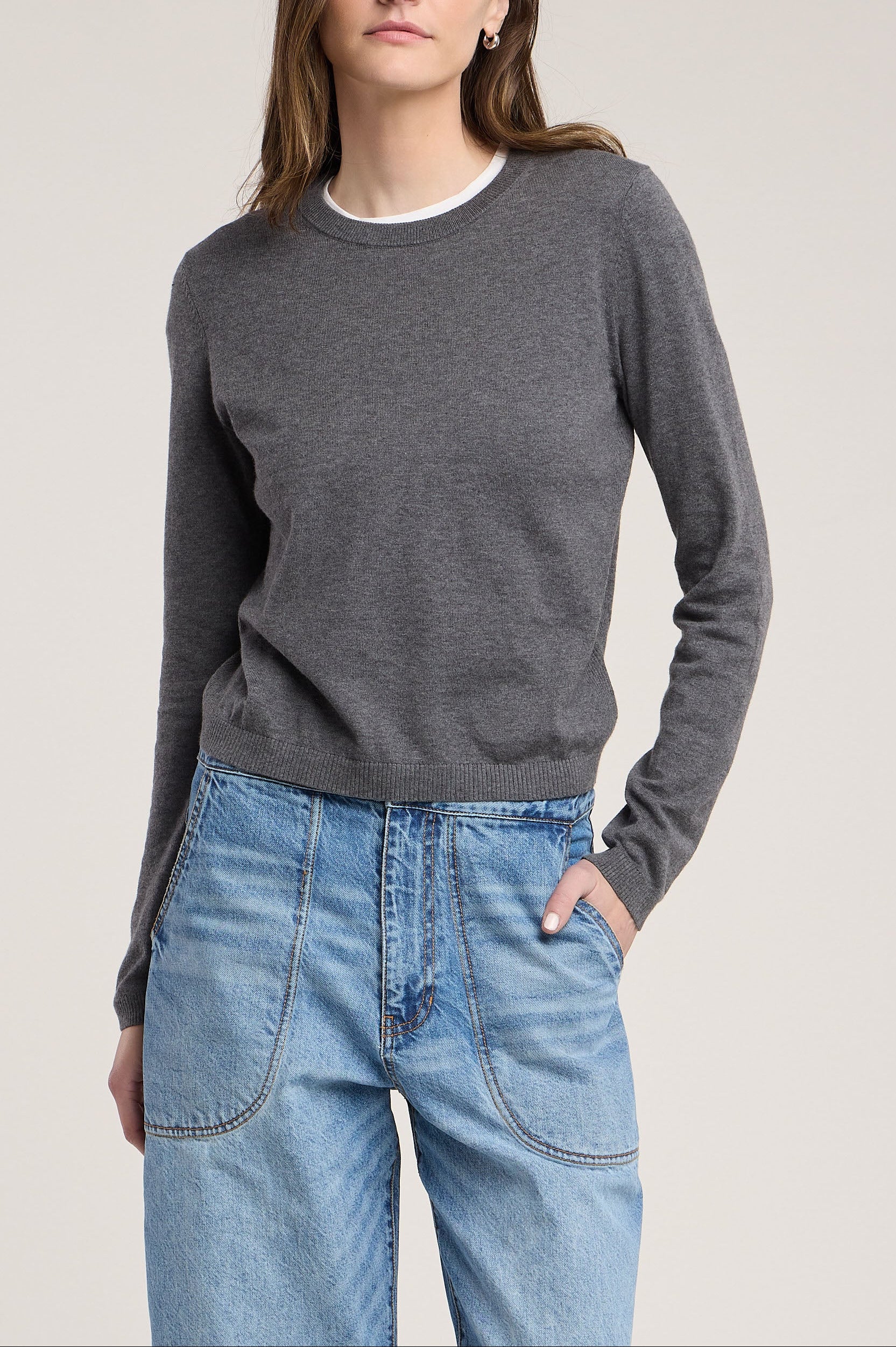 Roxy Sweater - Medium Heather Grey