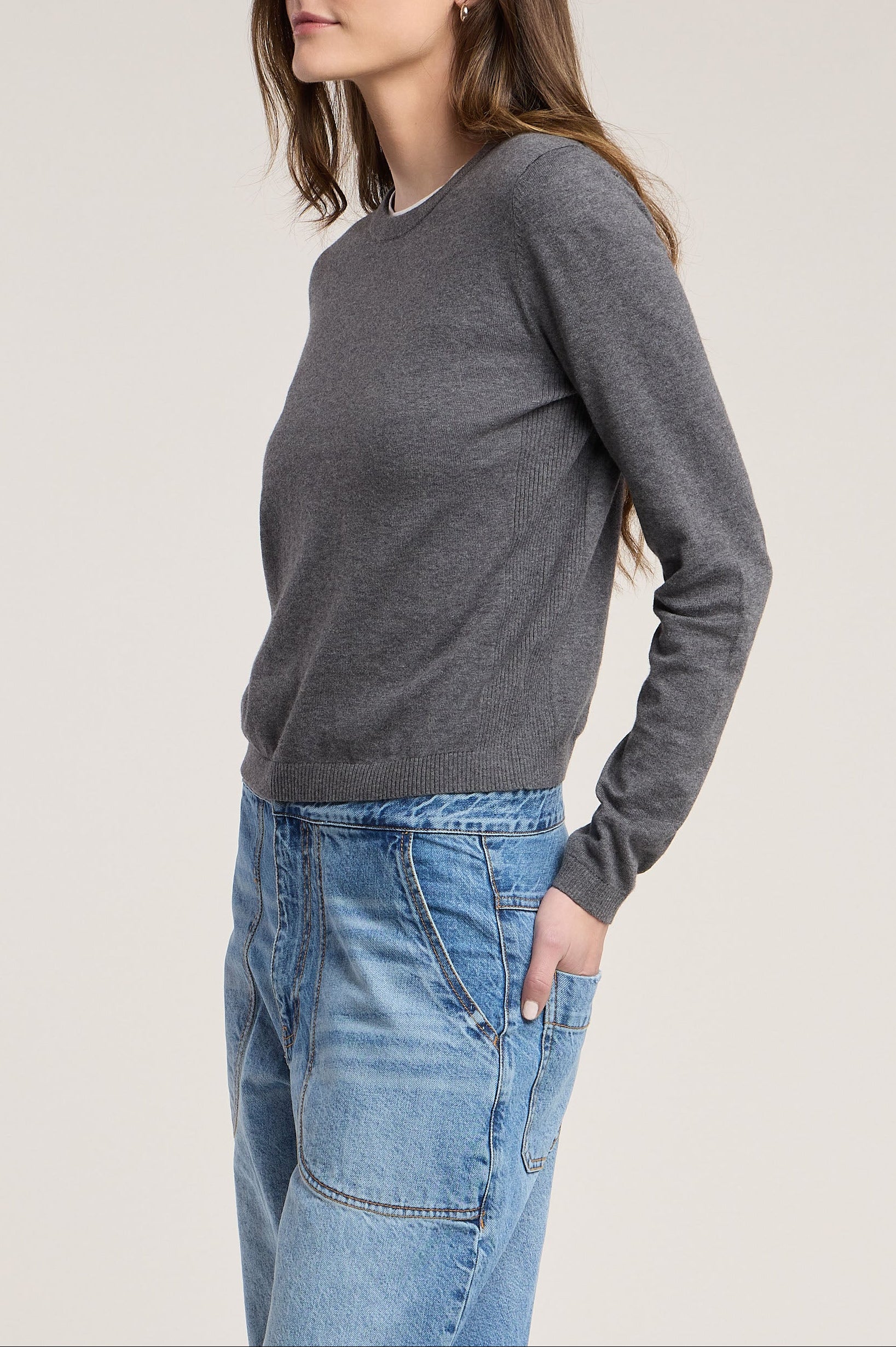 Roxy Sweater - Medium Heather Grey