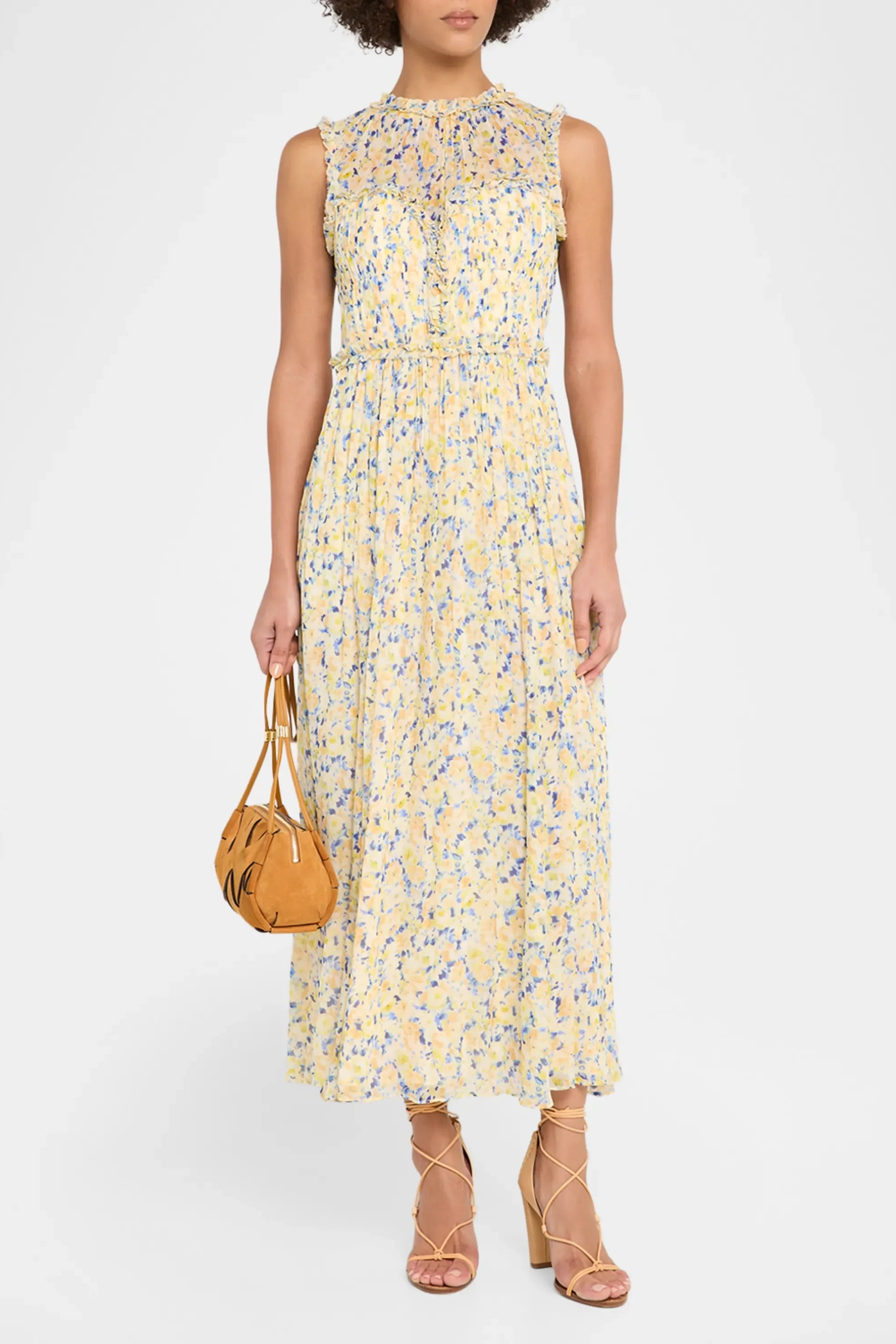 Kasia SL Silk Dress - Daffodil