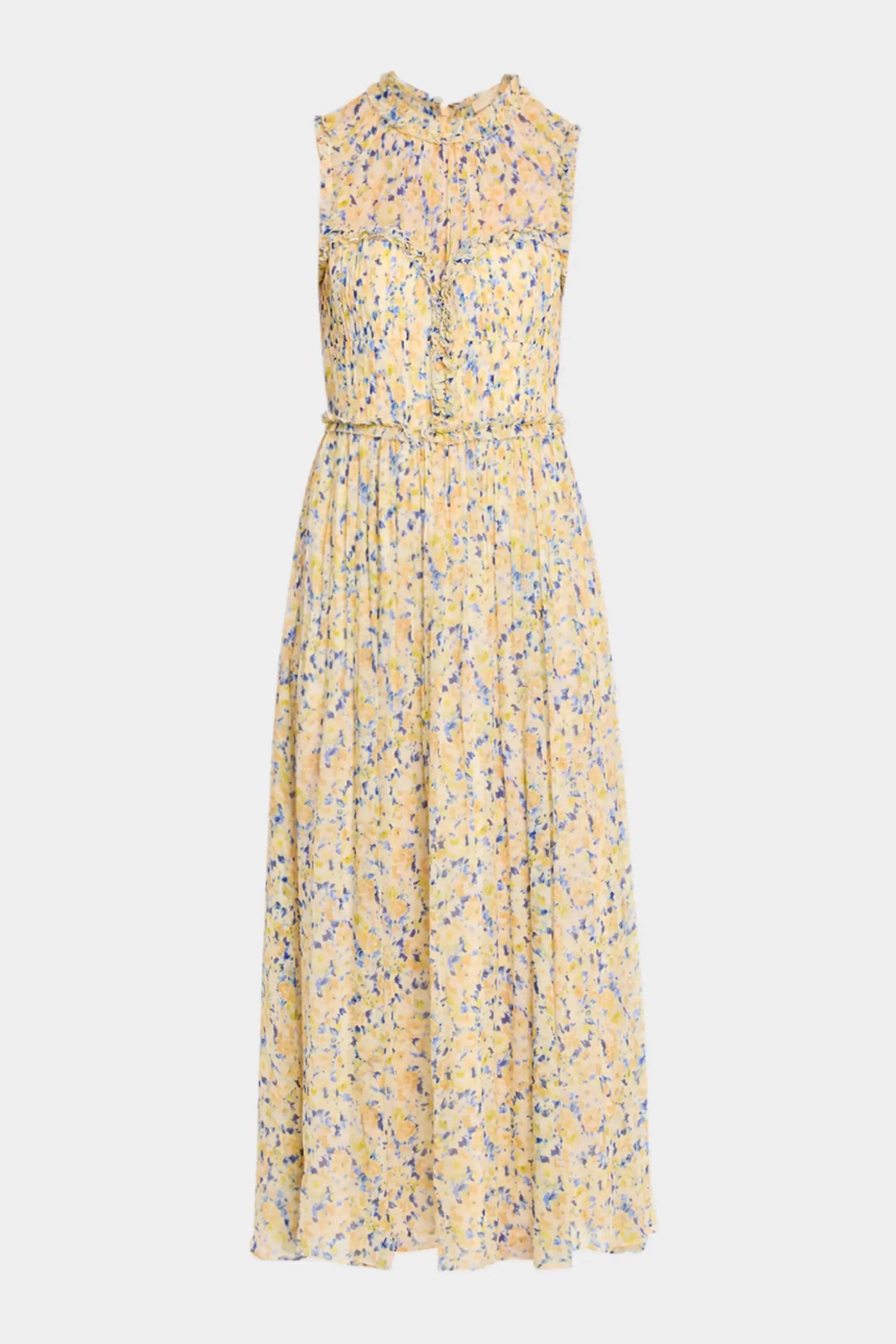 Kasia SL Silk Dress - Daffodil