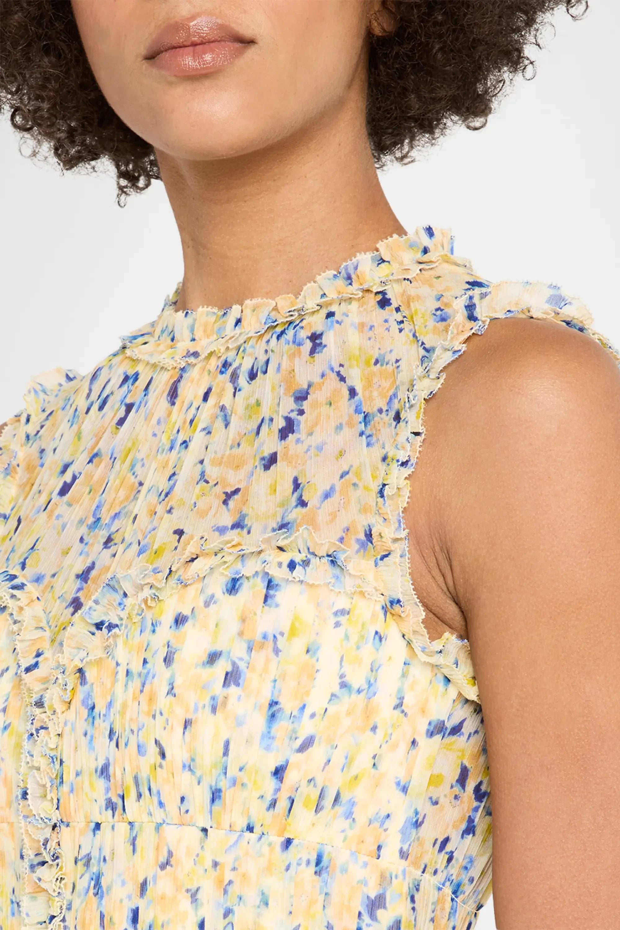 Kasia SL Silk Dress - Daffodil