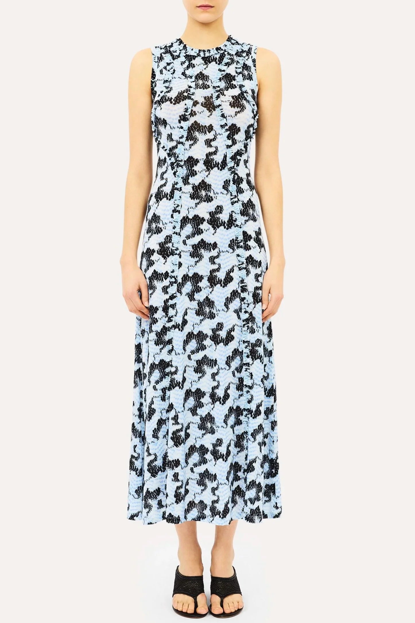 Isabelle SL Jersey Dress - Ciel