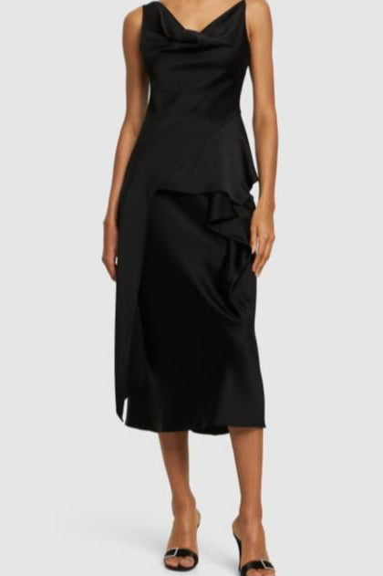Blane Midi Skirt - Black