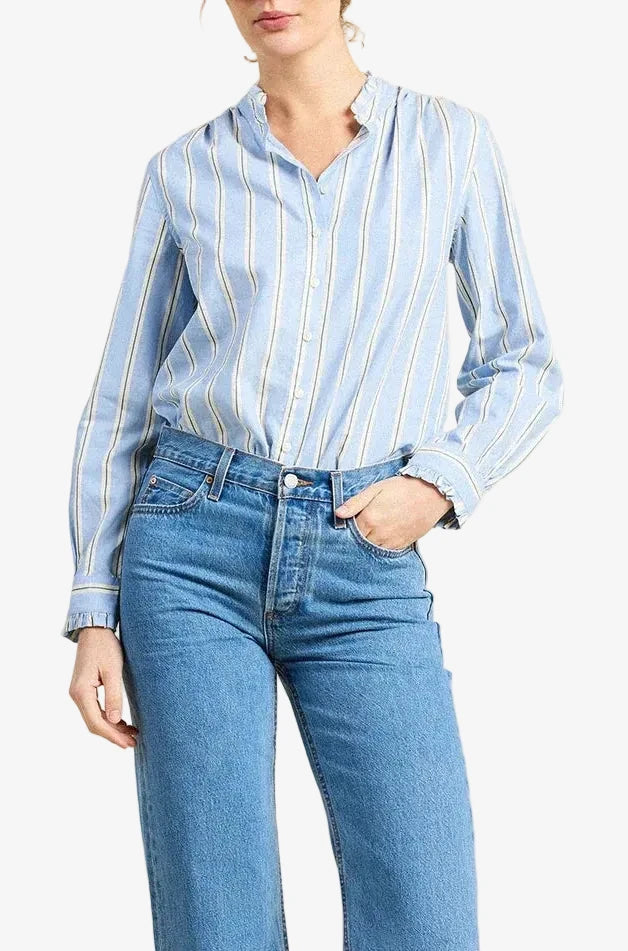 Rumi Blouse - Tahoe Stripe
